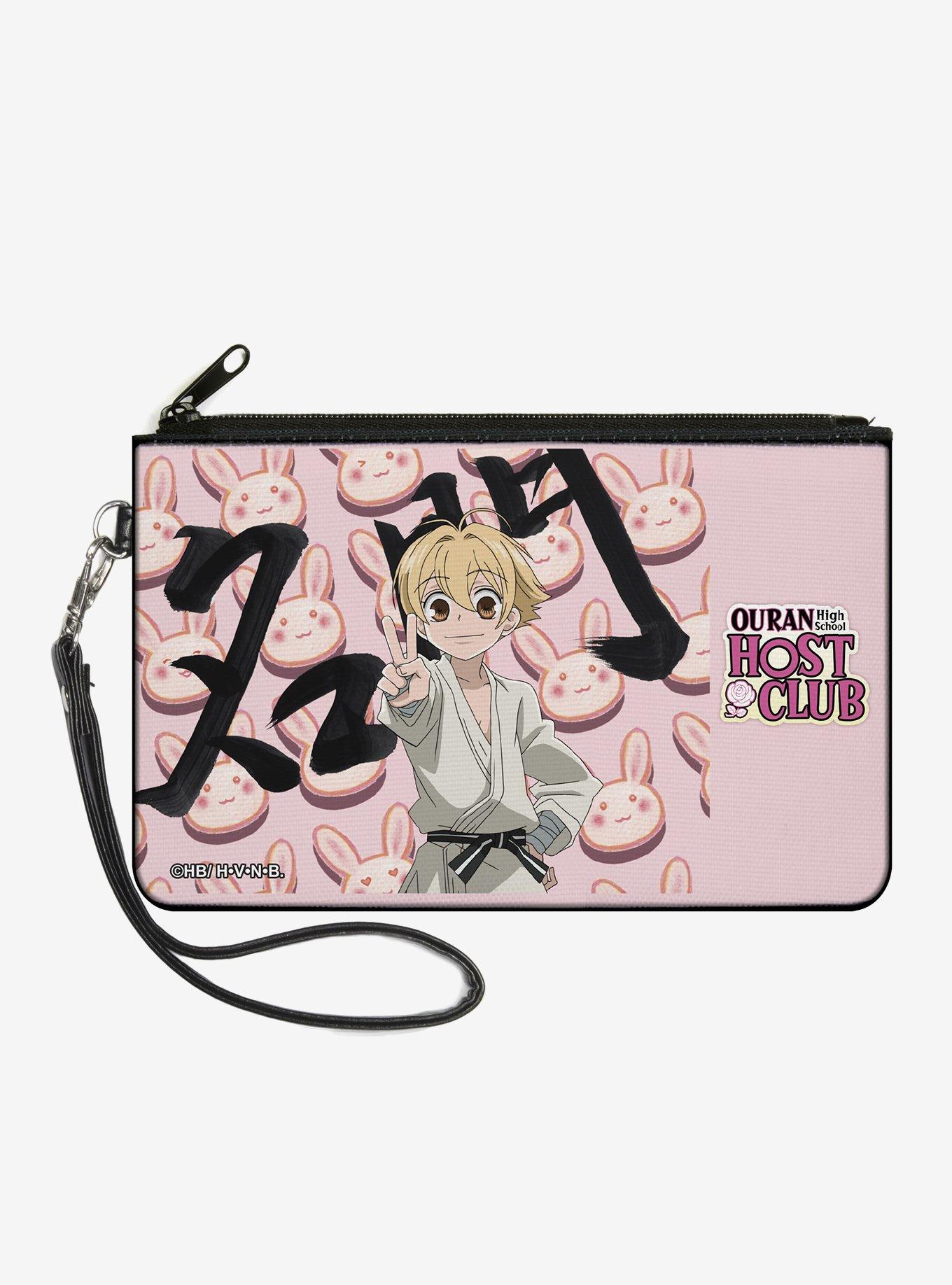 Ouran High School Host Club Mitsukuni Honey Haninozuka Peace Pose Zip Clutch Wallet, , hi-res