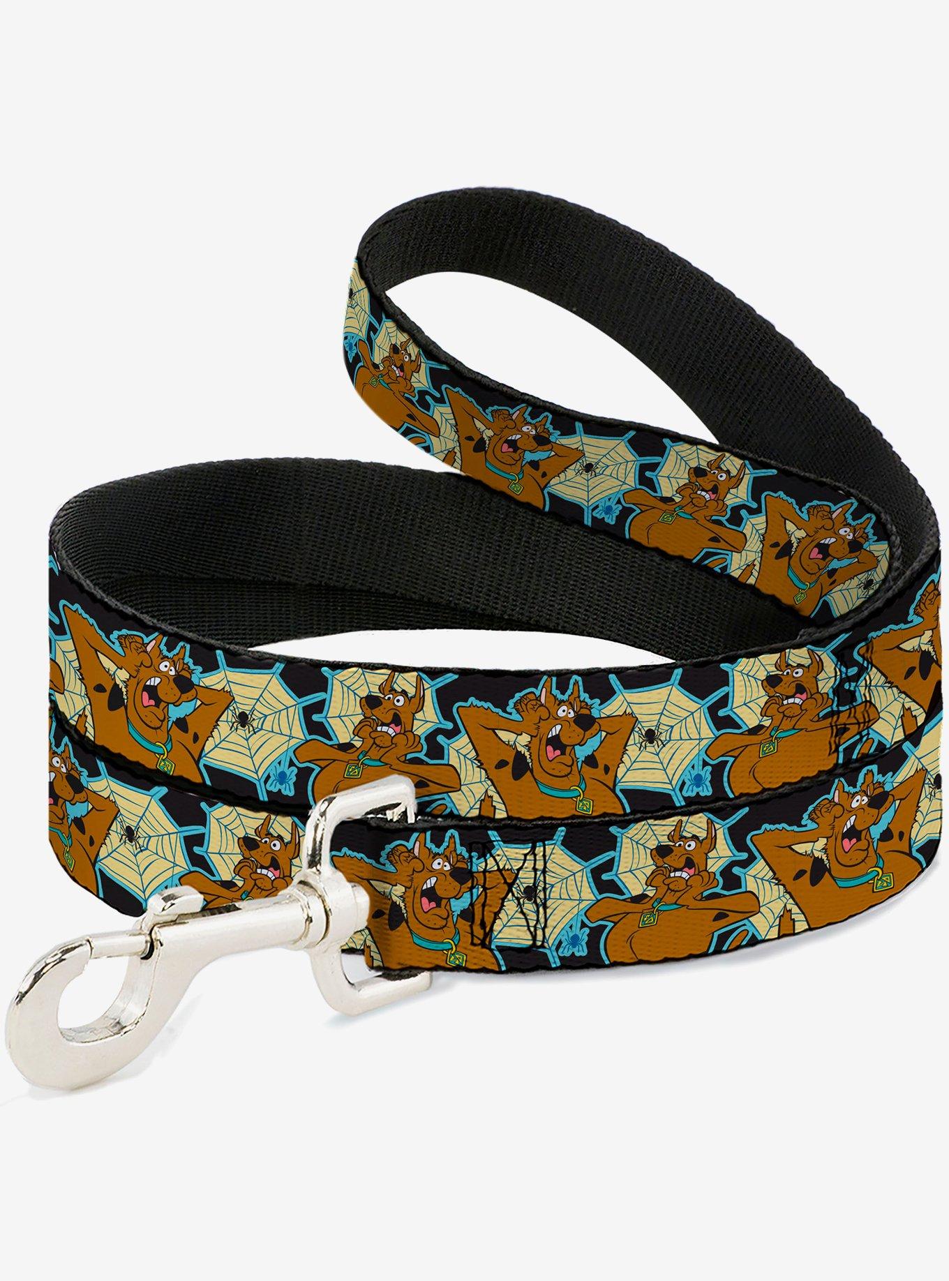 Scooby-Doo! Scared Spider Web Poses Black Dog Leash, , hi-res