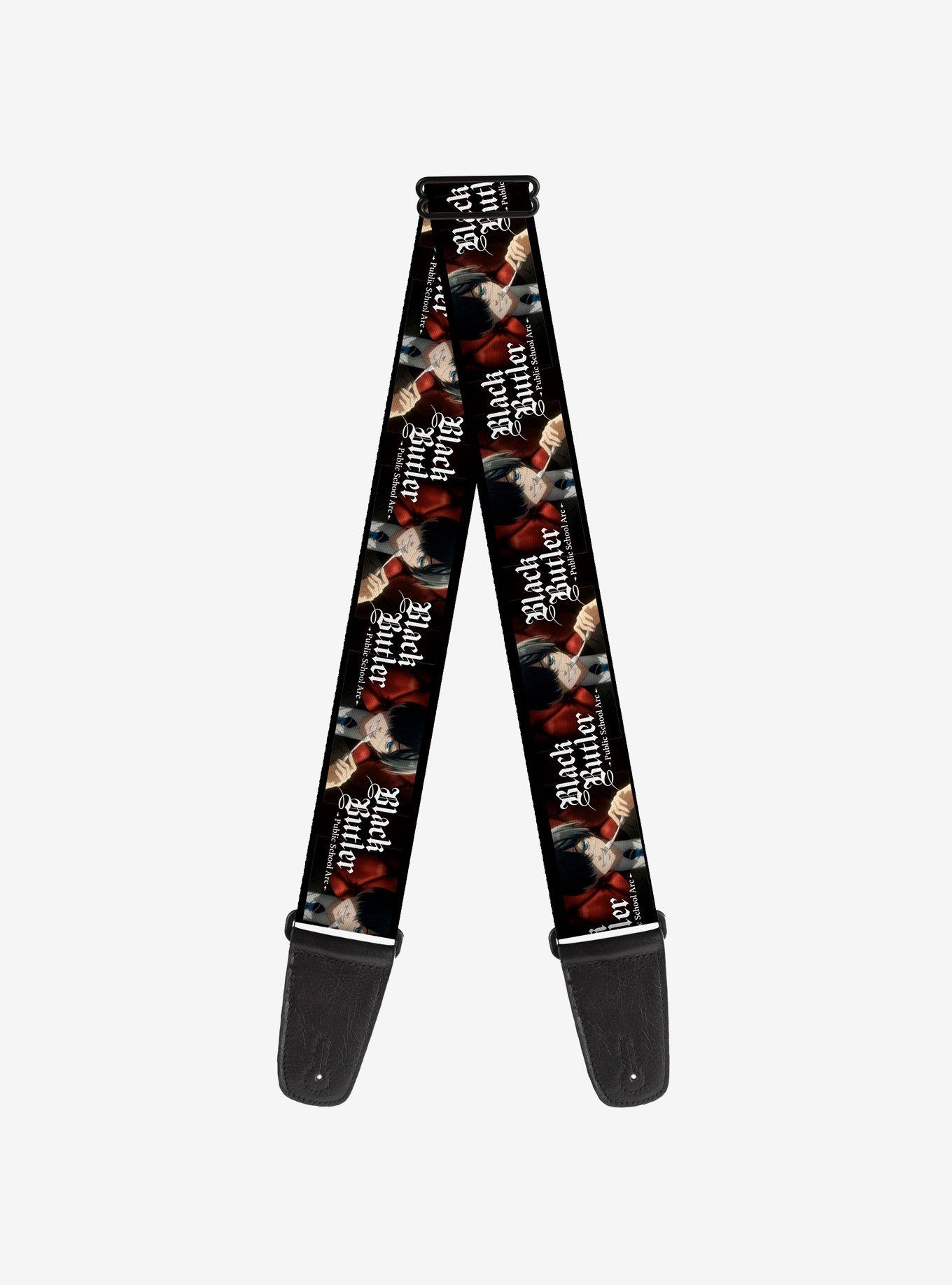 Black Butler Ciel Phantomhive Fork Pose and Title Guitar Strap, , hi-res
