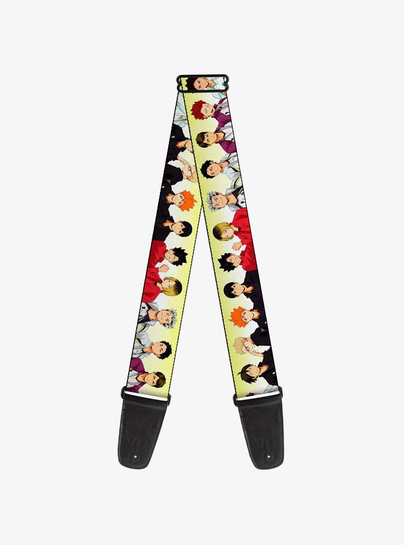 Haikyu!! Six Volleyball Team Player Pairs Line Up Guitar Strap, , hi-res