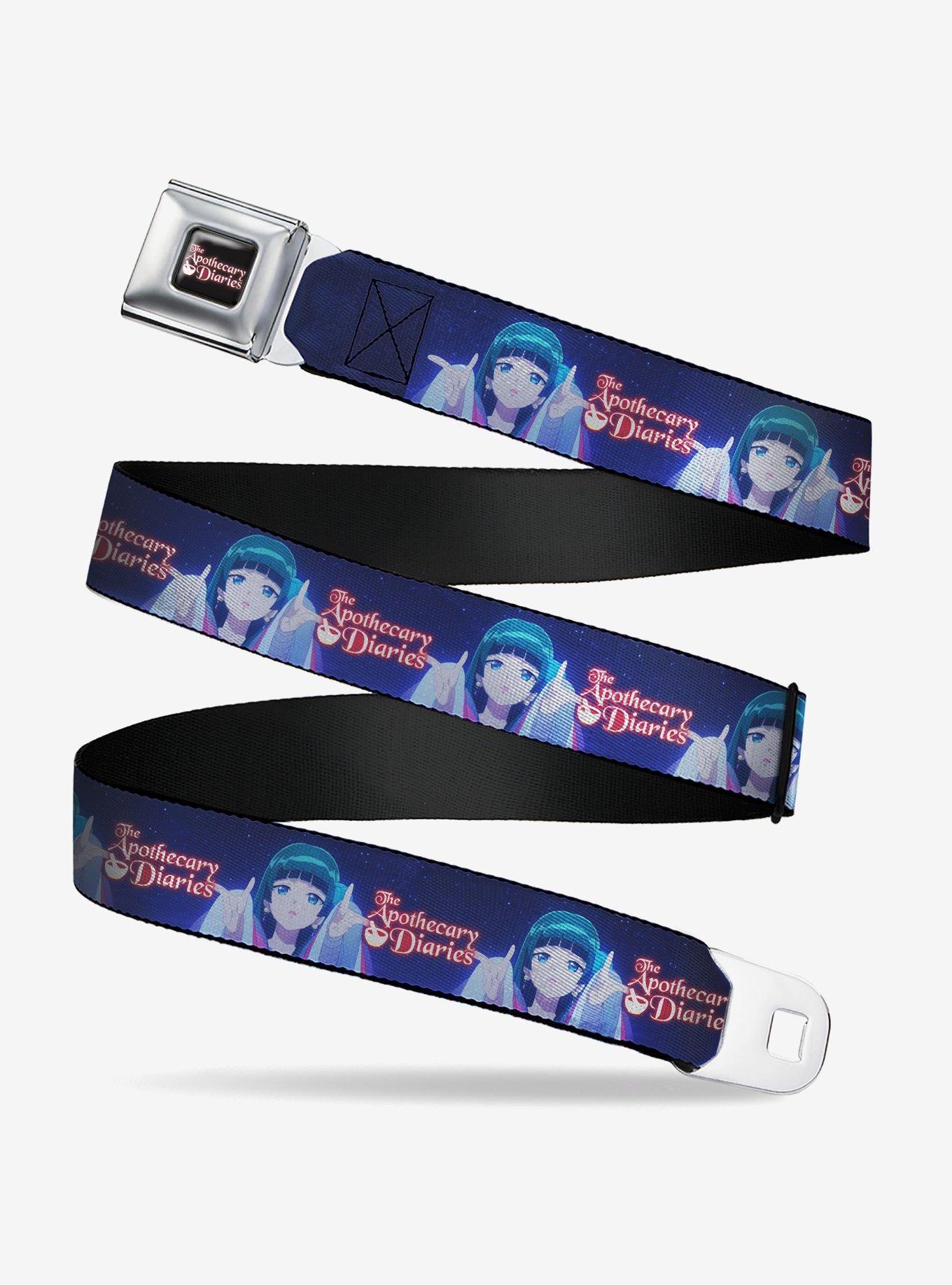 The Apothecary Diaries Maomao Hands Out Pose and Logo Seatbelt Buckle Belt, , hi-res