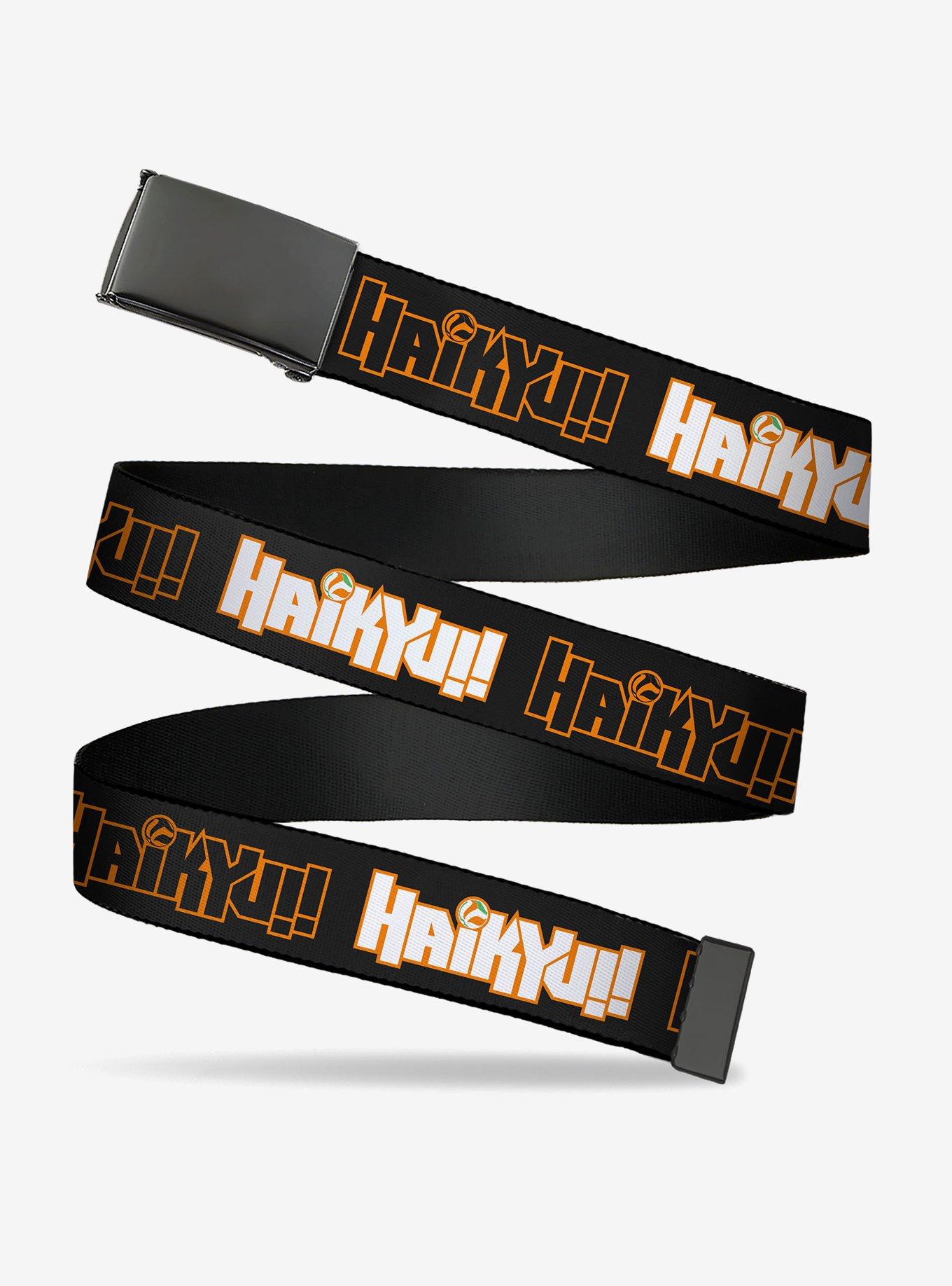 Haikyu!! Titles Black Clamp Buckle Belt, , hi-res