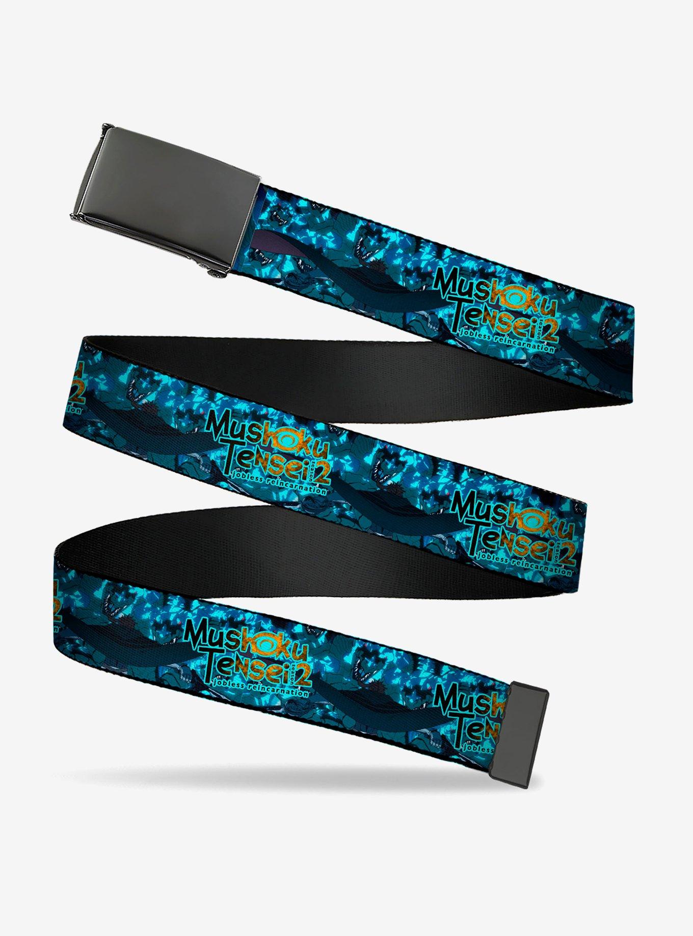 Mushoku Tensei Jobless Reincarnation Manatite Hydra Magic Crystal Scene Blues Clamp Buckle Belt, , hi-res
