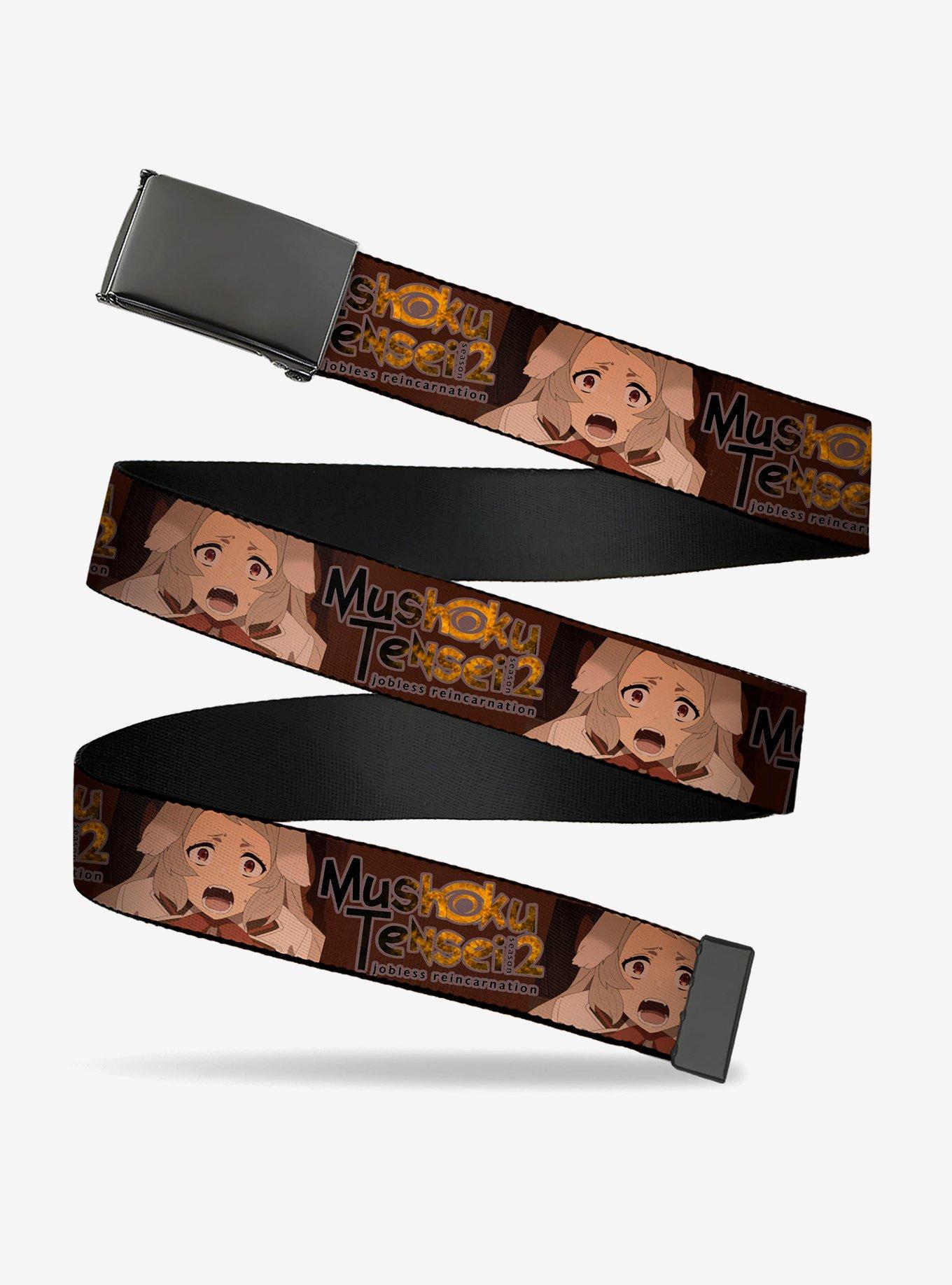 Mushoku Tensei Jobless Reincarnation Pursena Adoldia Pose and Title Clamp Buckle Belt, , hi-res