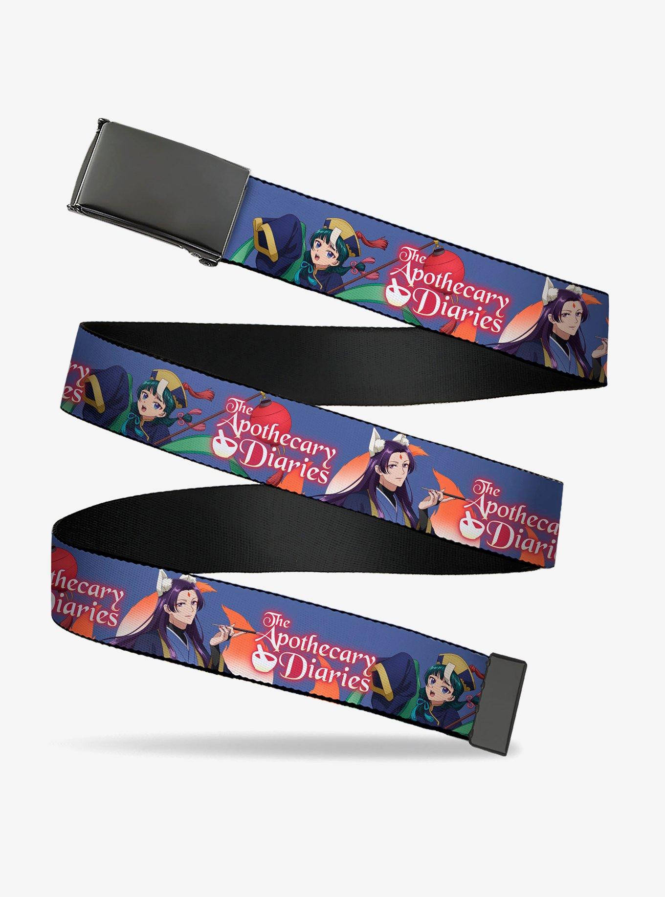 The Apothecary Diaries Jinshi and Maomao Pose and Logo Clamp Buckle Belt, , hi-res