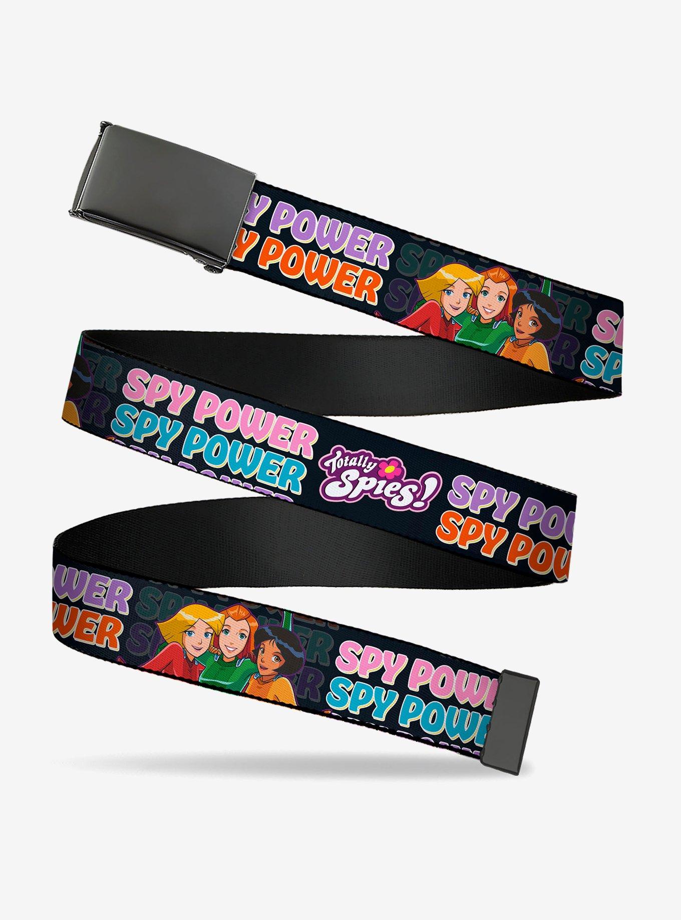 Totally Spies! Spy Power Group Pose Black Multi Clamp Buckle Belt, , hi-res