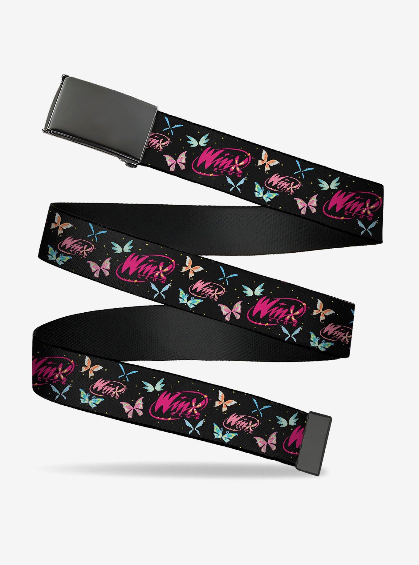 Winx Club Title Butterflies Multi Clamp Buckle Belt, , hi-res