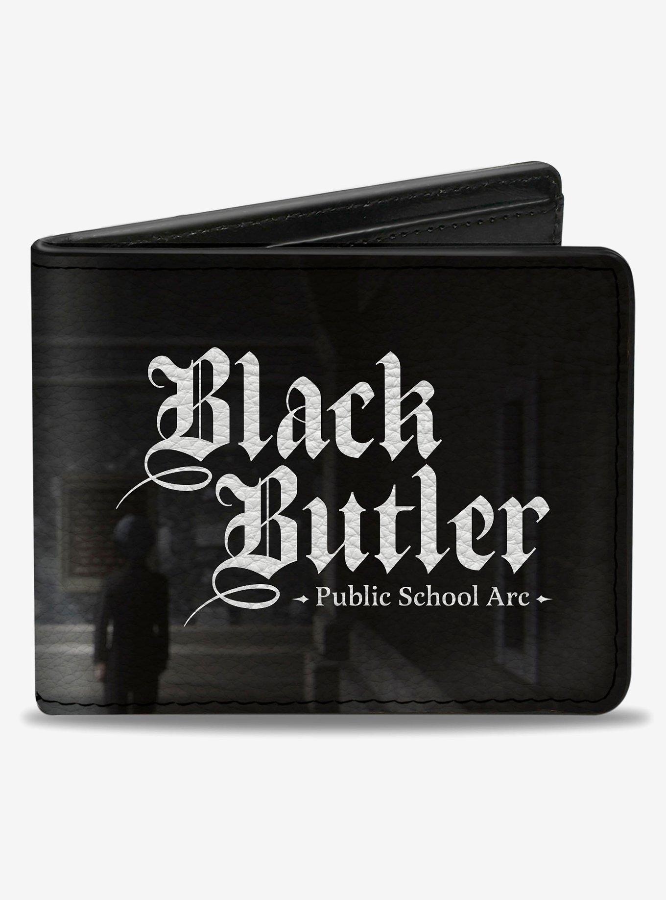 Black Butler Sebastian Michaelis Face Close Up and Title Bifold Wallet, , hi-res