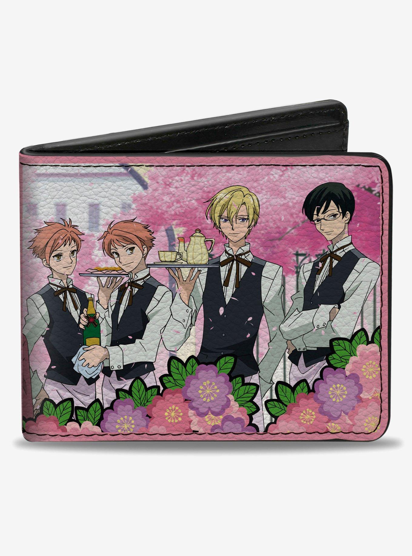 Ouran High School Host Club Butler Group Pose and Title Bifold Wallet, , hi-res