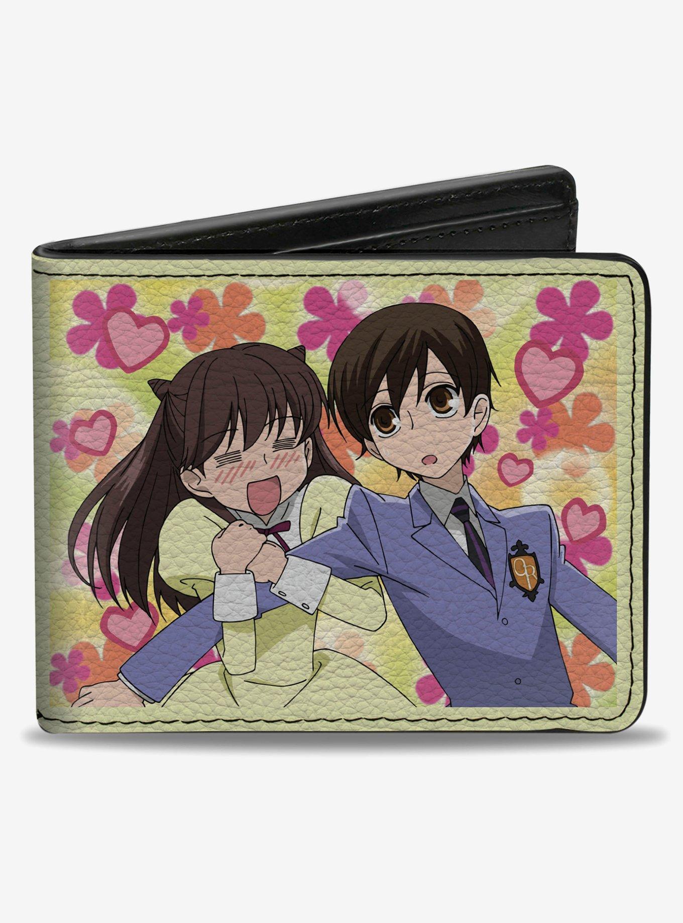 Ouran High School Host Club Haruhi and Tamaki Pose and Logo Bifold Wallet, , hi-res