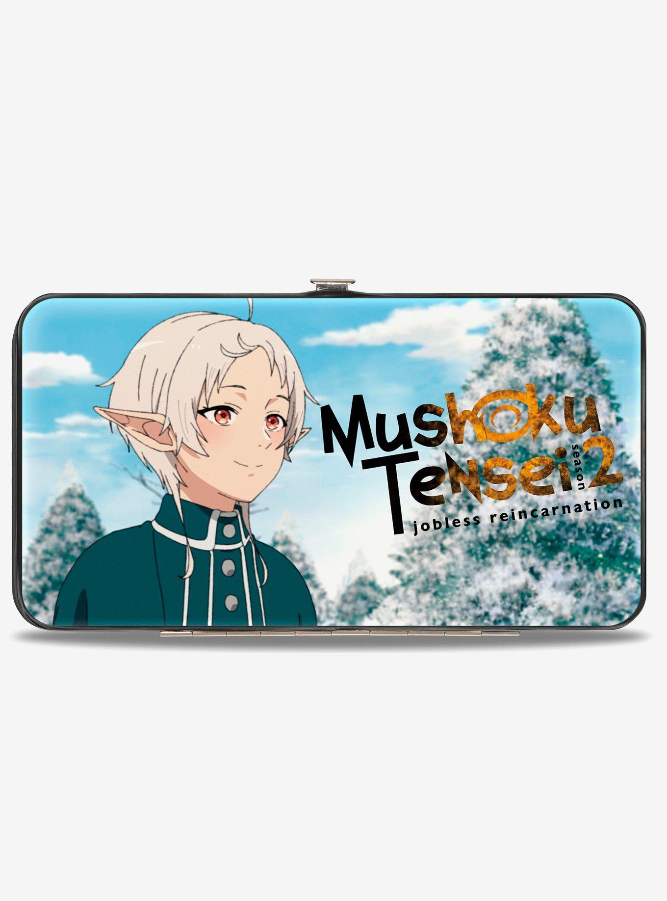 Mushoku Tensei Jobless Reincarnation Rudeus and Sylphiette Winter Scene and Logo Hinged Wallet, , hi-res