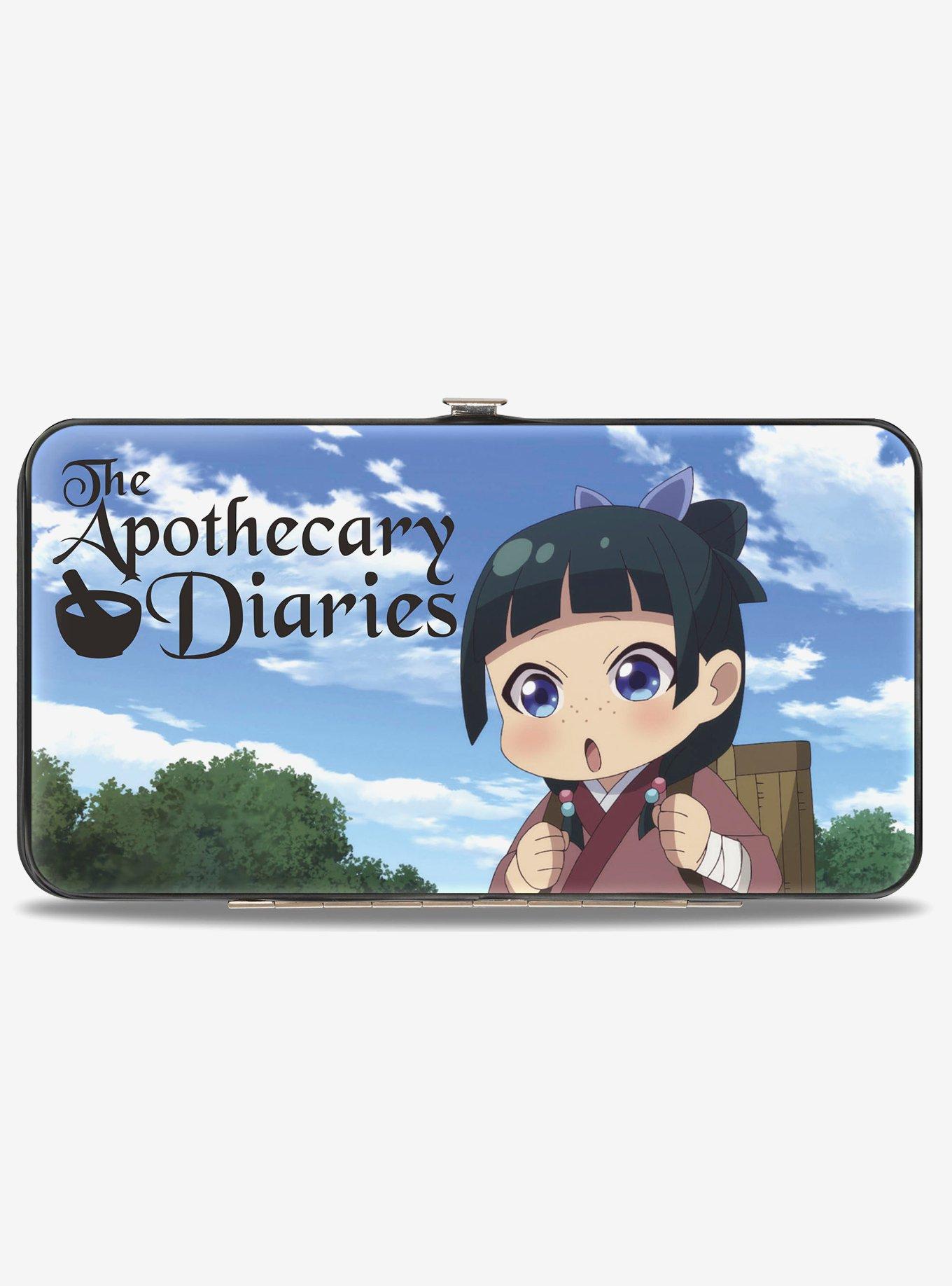The Apothecary Diaries Chibi Maomao Poses and Logo Sky Blue Hinged Wallet, , hi-res