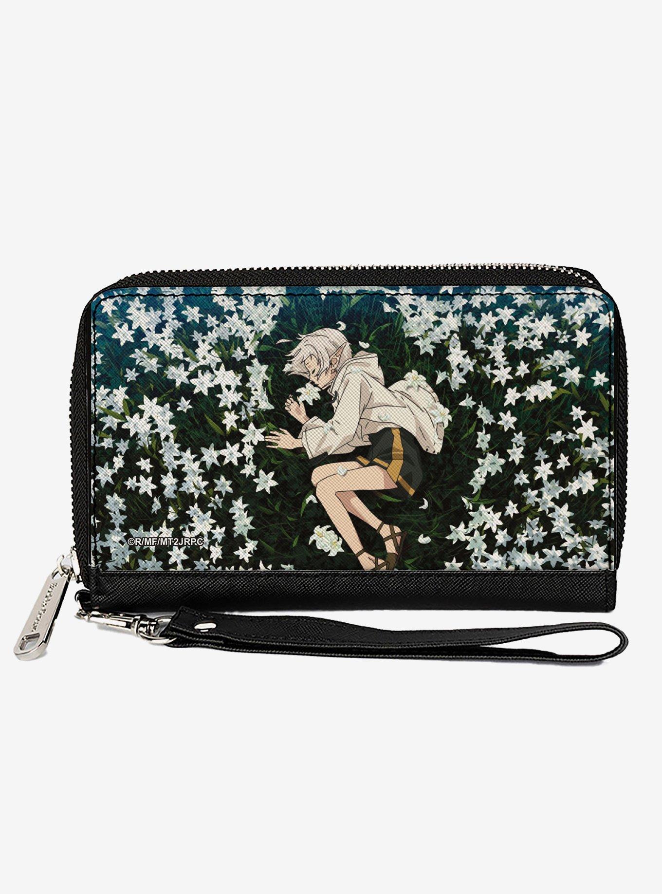 Mushoku Tensei Jobless Reincarnation Sylphiette Sleeping On Flowers Scene Zip Around Wallet, , hi-res