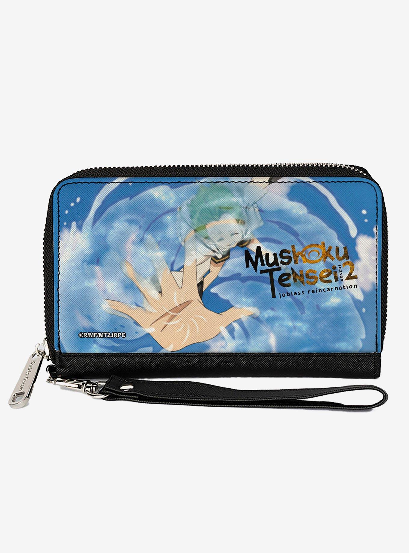 Mushoku Tensei Jobless Reincarnation Sylphiette Releasing Water Scene Blues Zip Around Wallet, , hi-res
