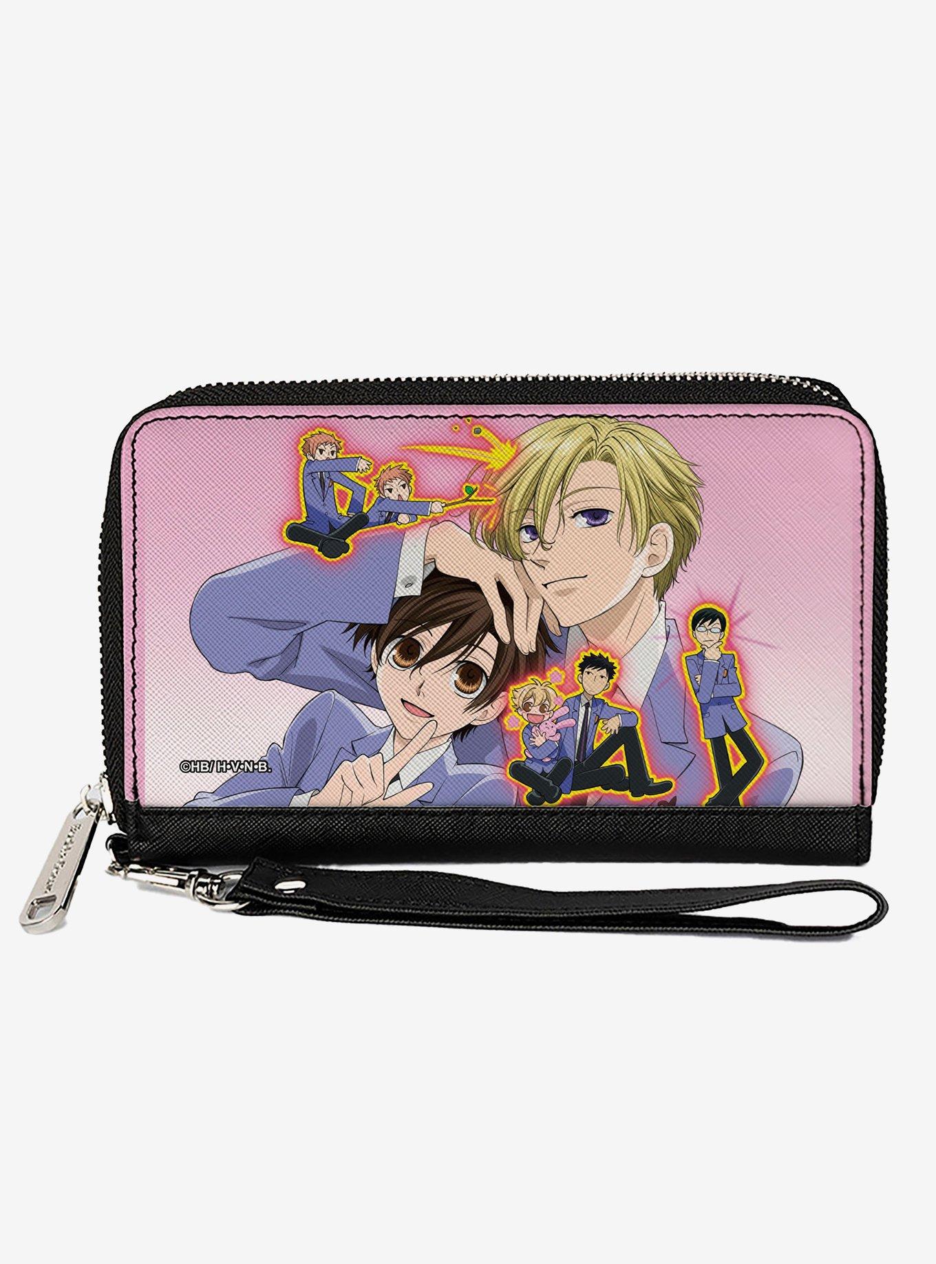 Ouran High School Host Club Character Group Pose Zip Around Wallet, , hi-res