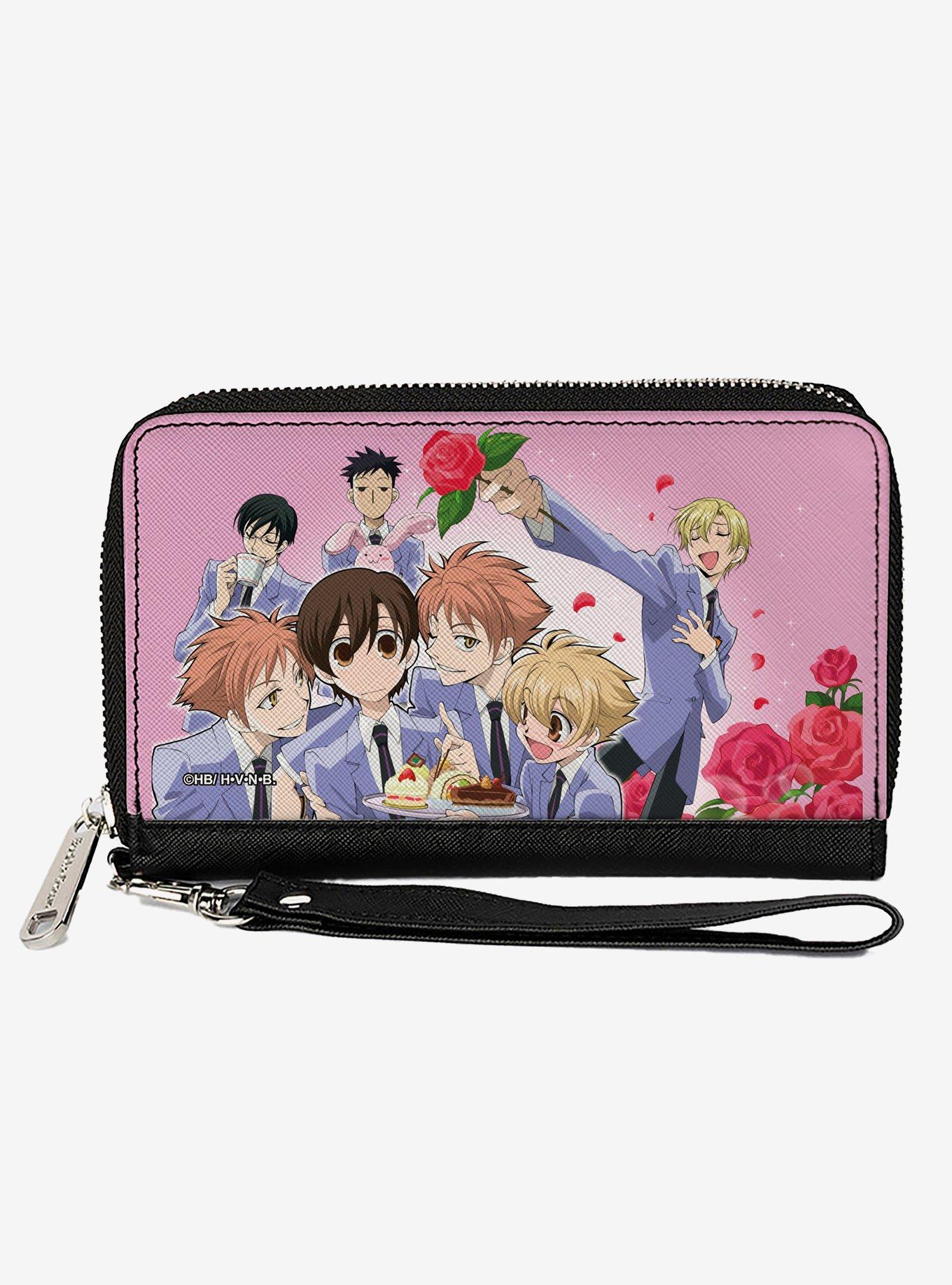 Ouran High School Host Club Group Pose and Tamaki Singing Pose Zip Around Wallet, , hi-res