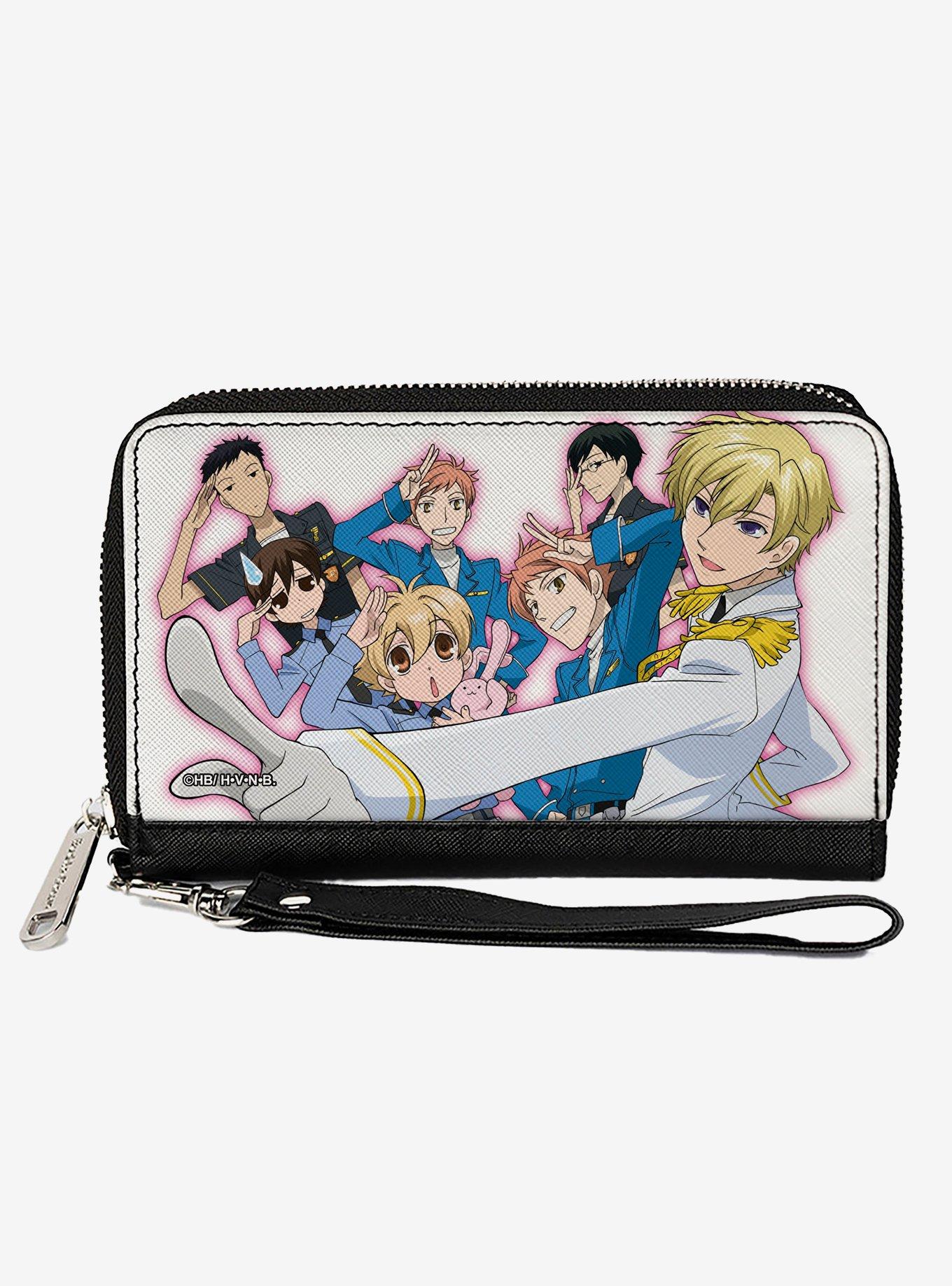 Ouran High School Host Club Salute Group Pose White Zip Around Wallet, , hi-res