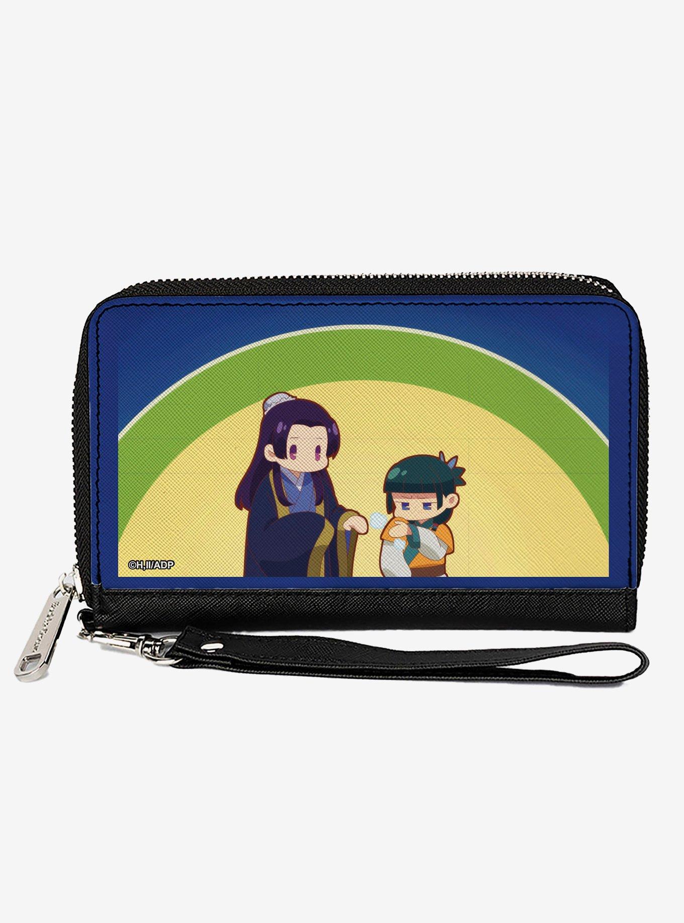 The Apothecary Diaries Chibi Jinshi and Maomao Sunset Pose Zip Around Wallet