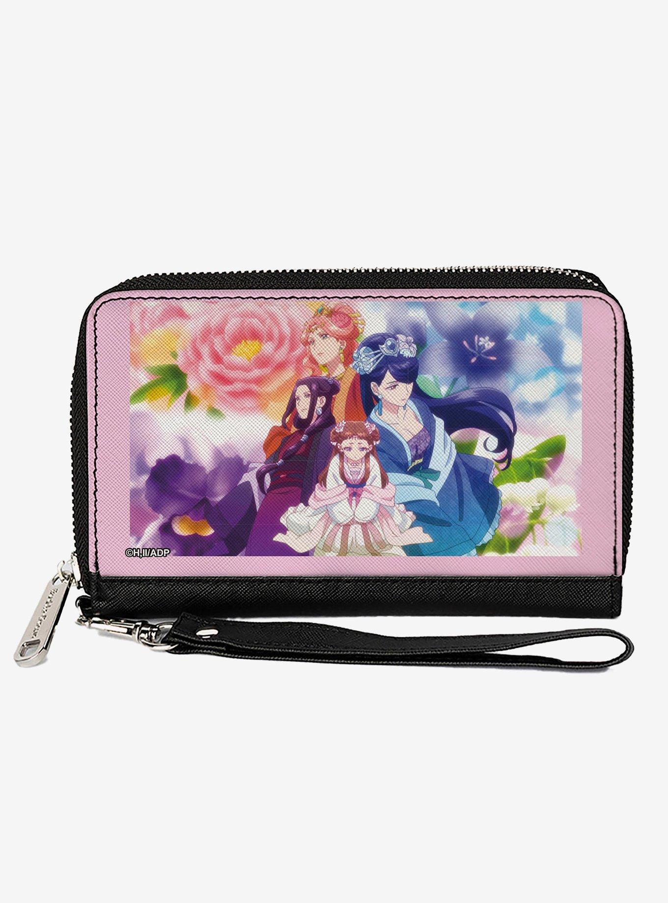 The Apothecary Diaries High Consorts and Flowers Multi Zip Around Wallet, , hi-res
