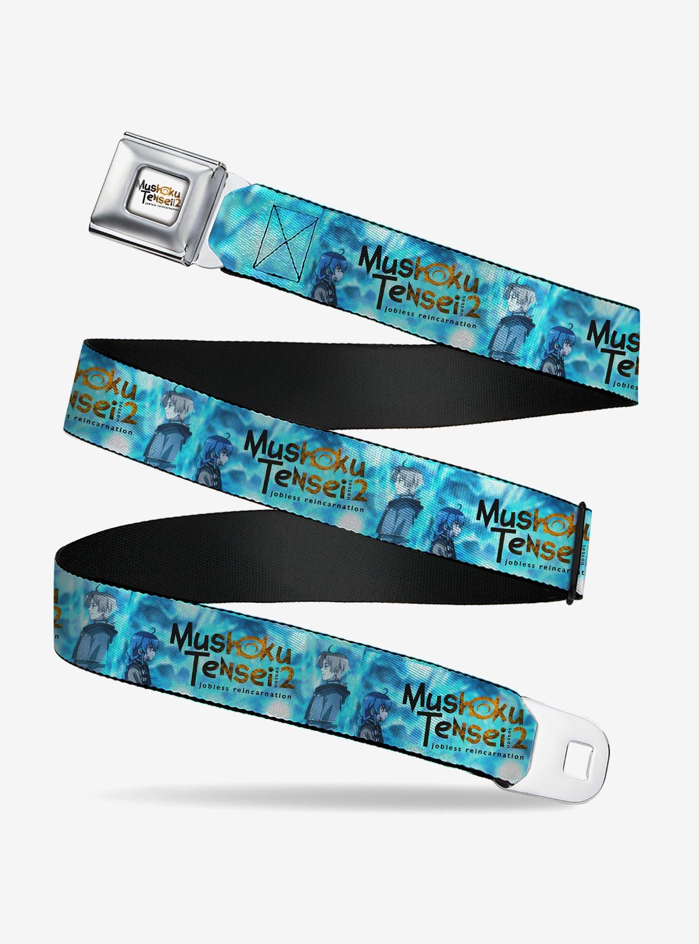 Mushoku Tensei Jobless Reincarnation Rudeus and Roxy Pose and Title Blues Youth Seatbelt Buckle Belt, , hi-res