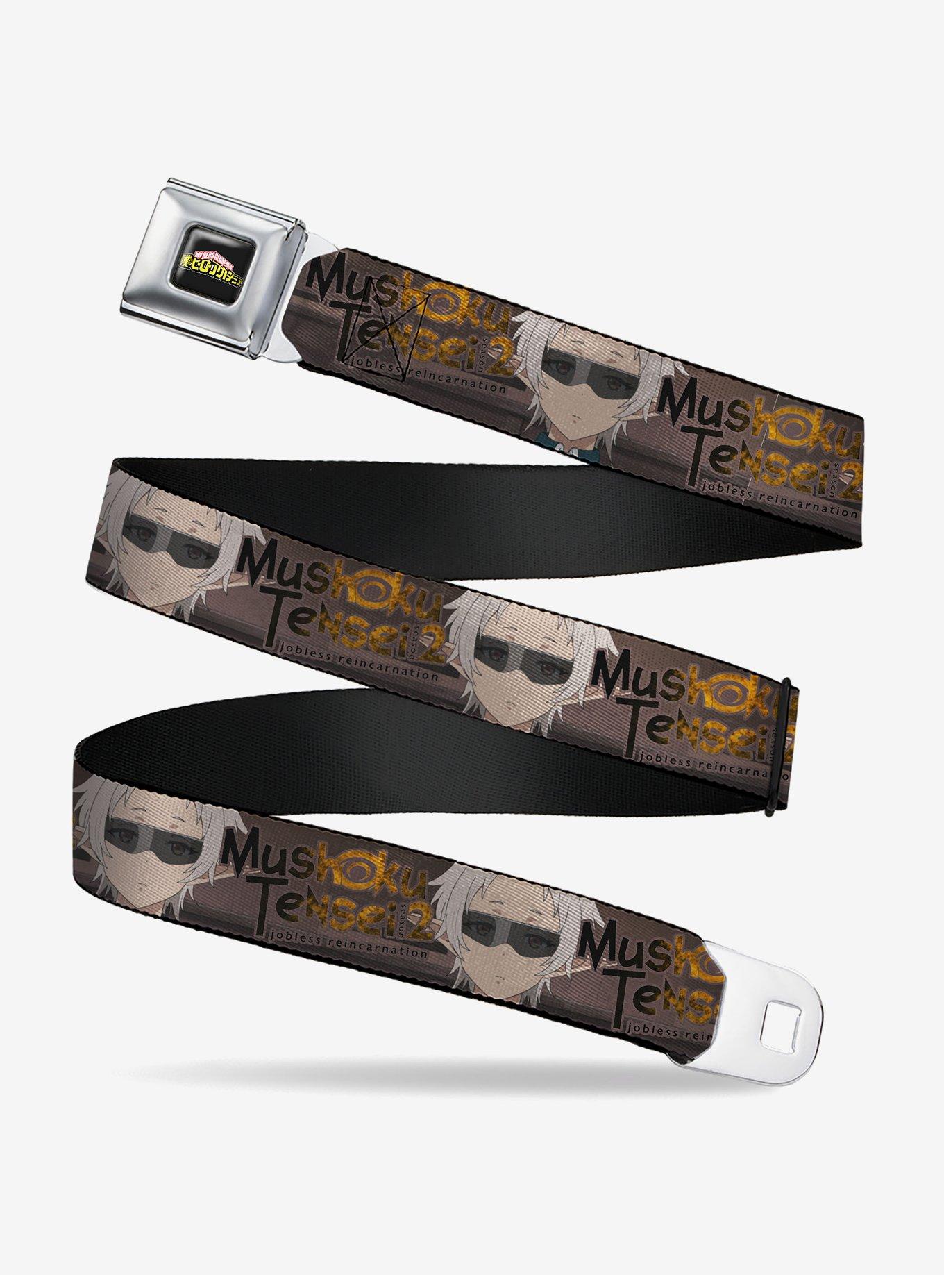 Mushoku Tensei Jobless Reincarnation Sylphiette Fitz Guard Pose and Logo Youth Seatbelt Buckle Belt, , hi-res