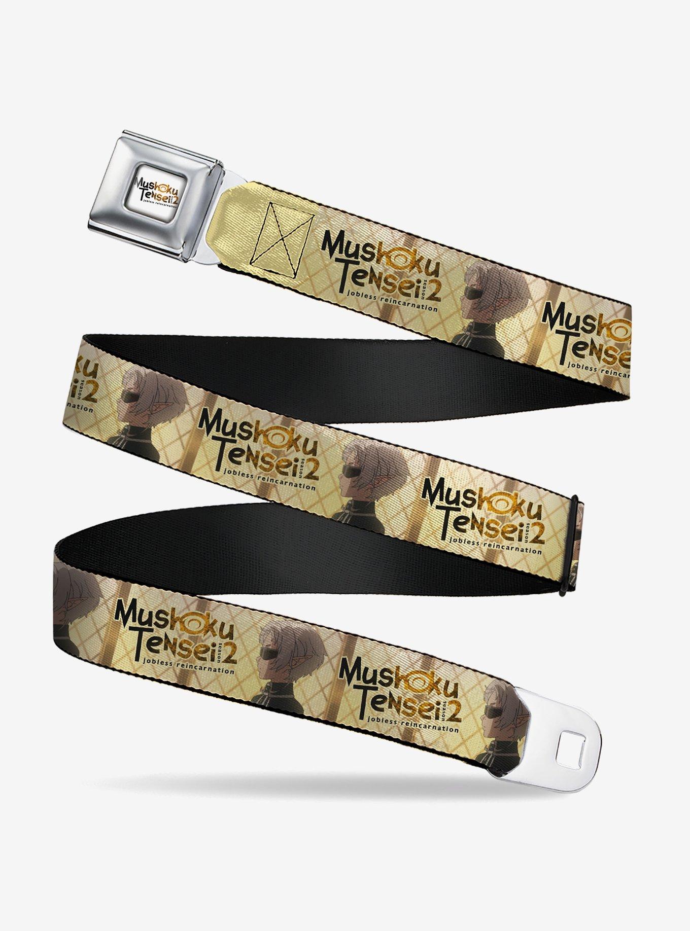 Mushoku Tensei Jobless Reincarnation Guardian Fitz Pose and Title Tan Youth Seatbelt Buckle Belt, , hi-res