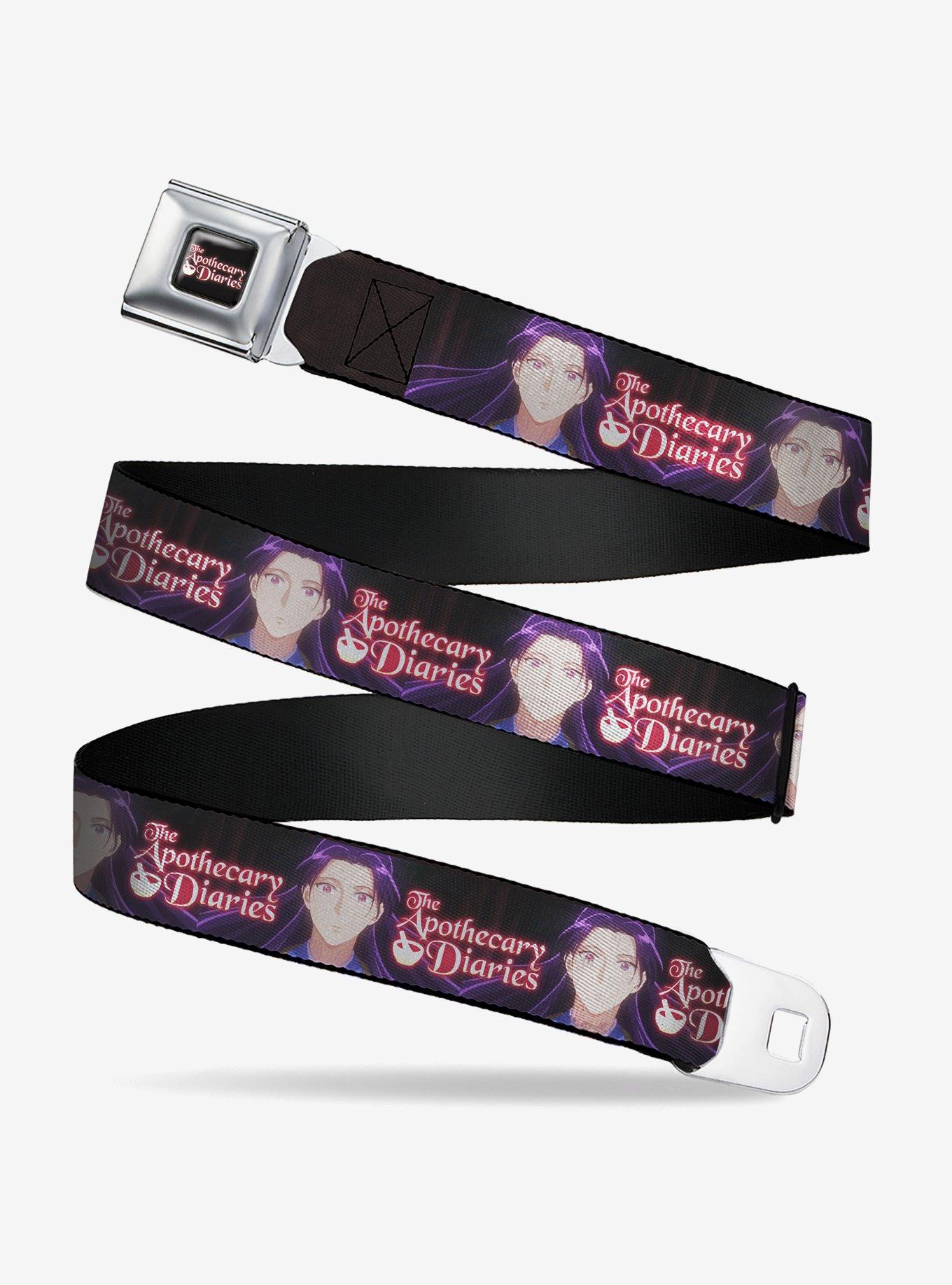 The Apothecary Diaries Jinshi Pose and Title Black Youth Seatbelt Buckle Belt, , hi-res