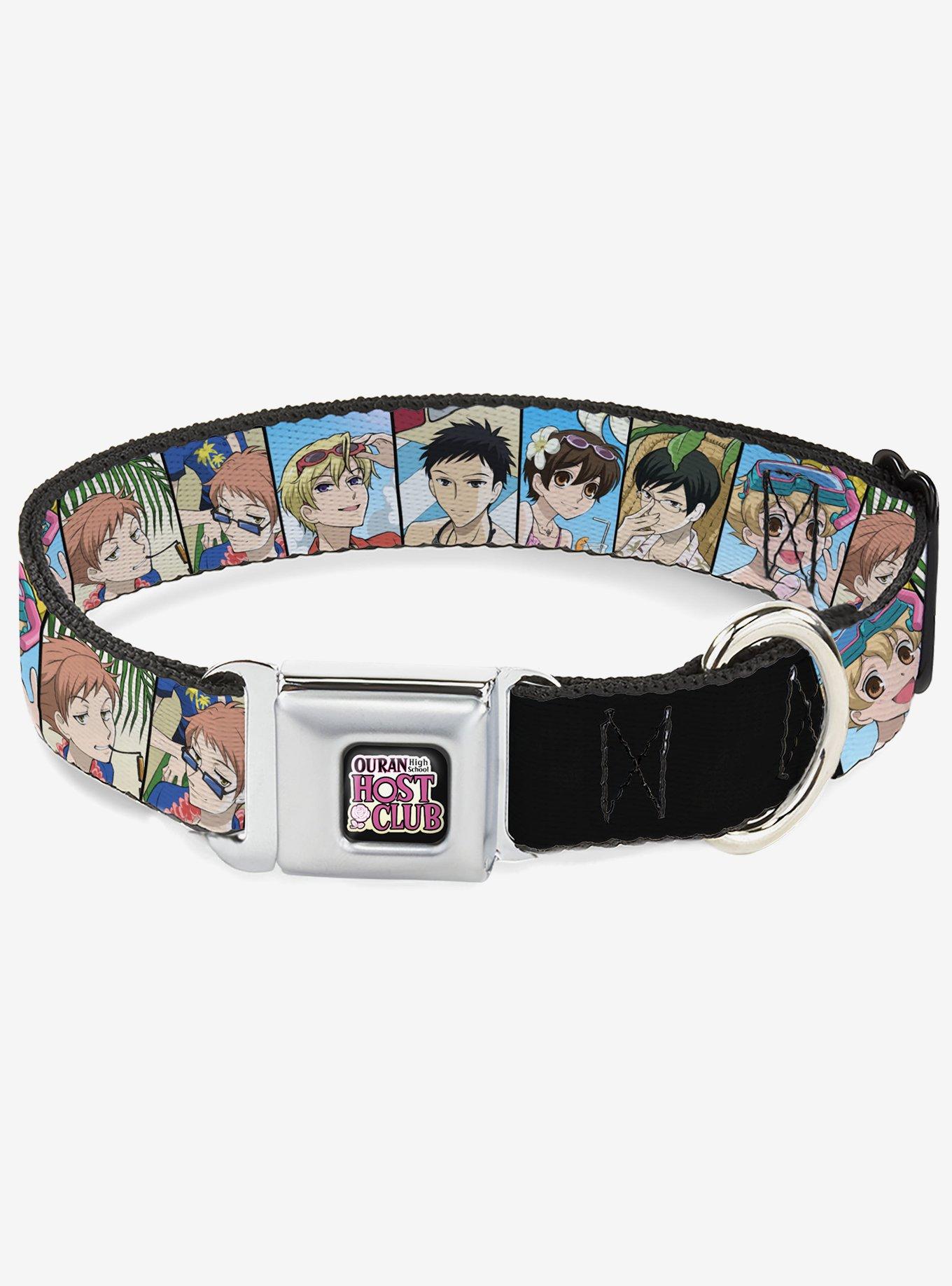 Ouran High School Host Club Seven Character Beach Day Pose Blocks Seatbelt Buckle Dog Collar, , hi-res