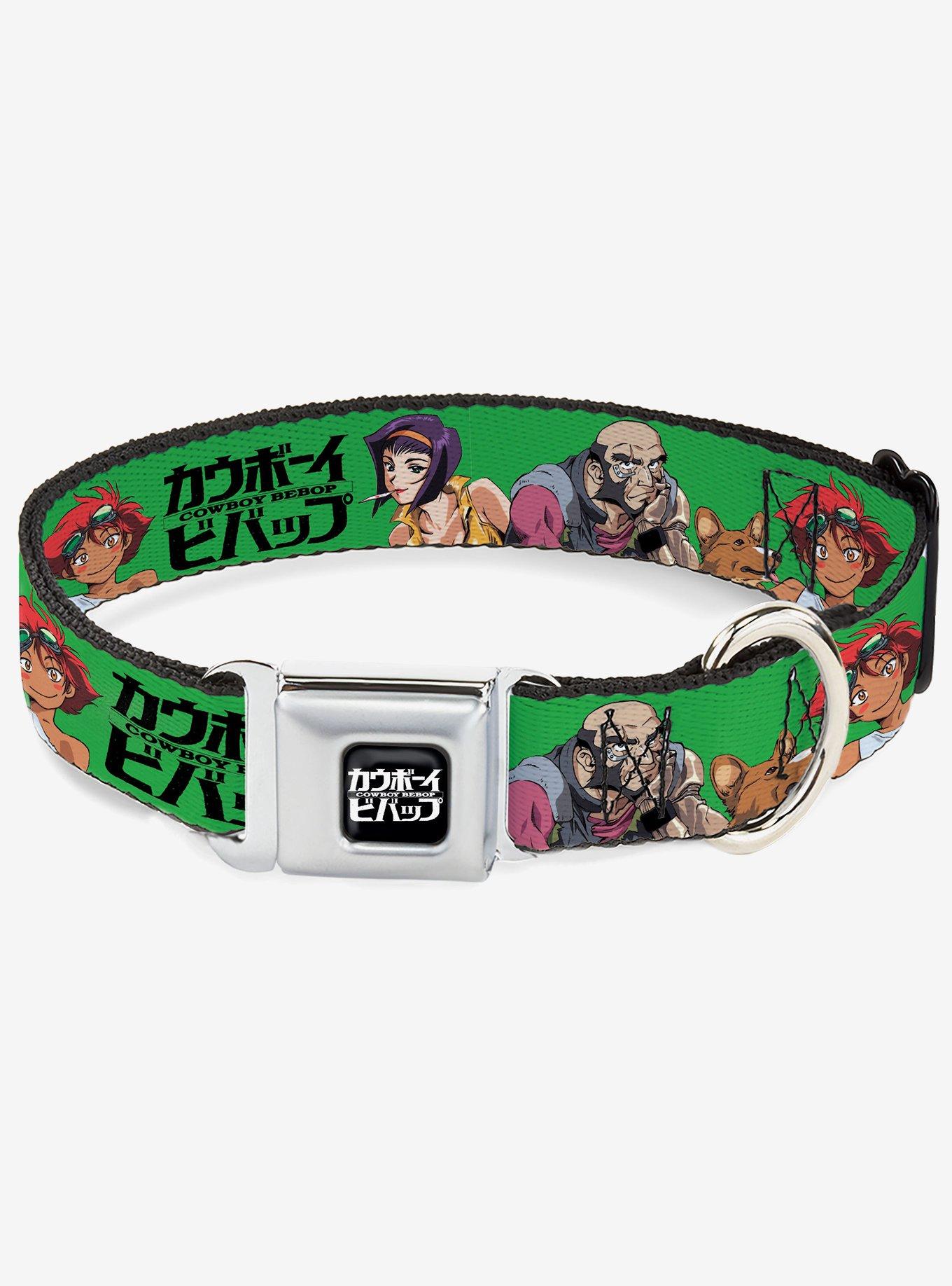 Cowboy Bebop Crew Group Pose and Title Seatbelt Buckle Dog Collar, , hi-res