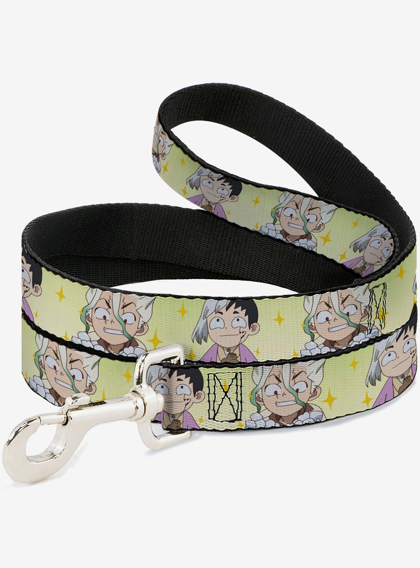 Dr. Stone Chibi Senku and Gen Faces Stars Dog Leash, , hi-res