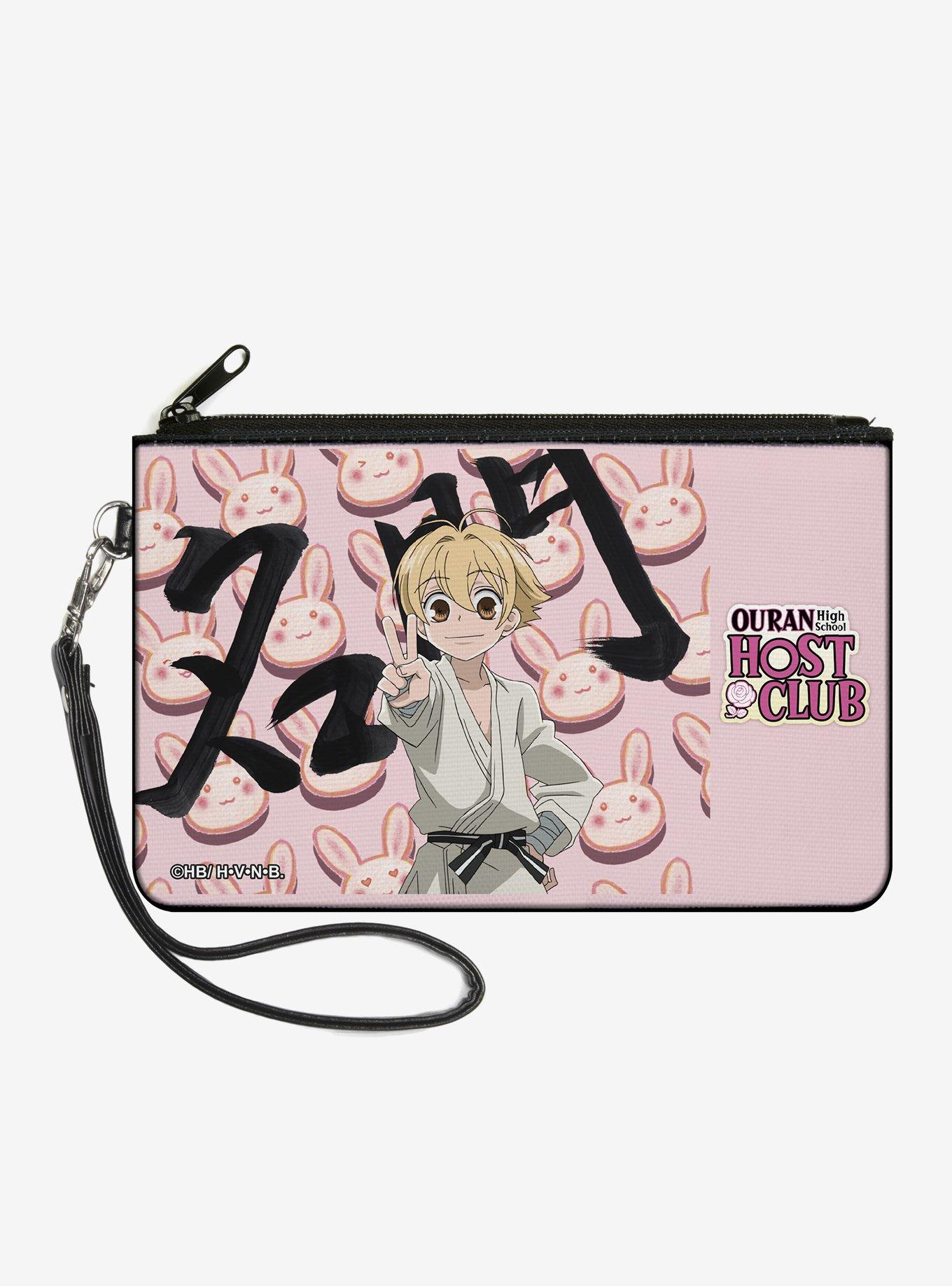 Ouran High School Host Club Mitsukuni Honey Haninozuka Peace Pose Zip Clutch Wallet, , hi-res