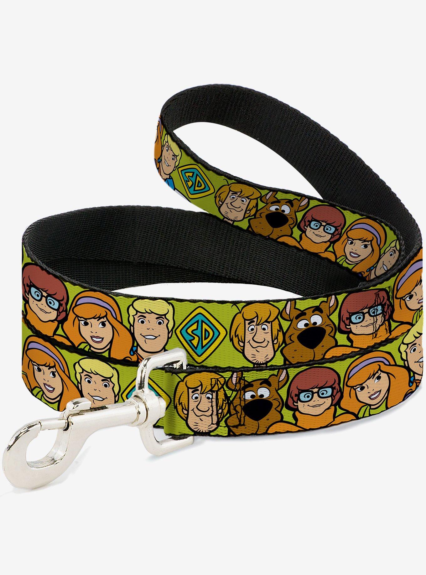 Scooby-Doo! Character Faces Close Up Green Dog Leash, , hi-res