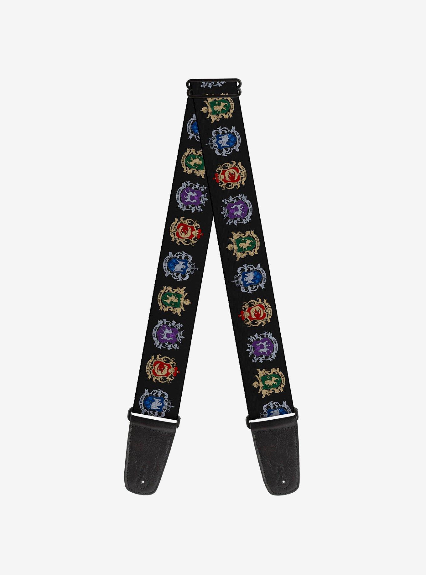 Black Butler Public School Arc House Crest Icons Black Guitar Strap, , hi-res