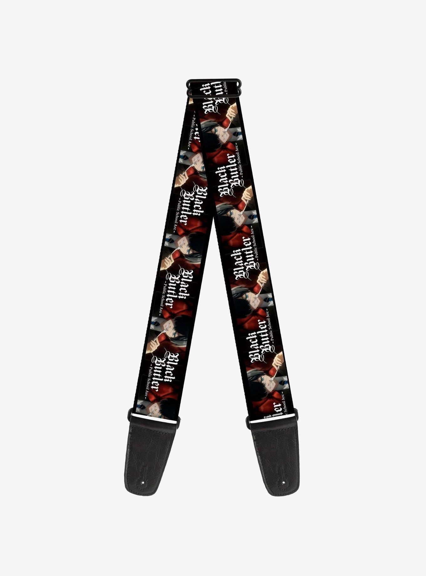 Black Butler Ciel Phantomhive Fork Pose and Title Guitar Strap, , hi-res
