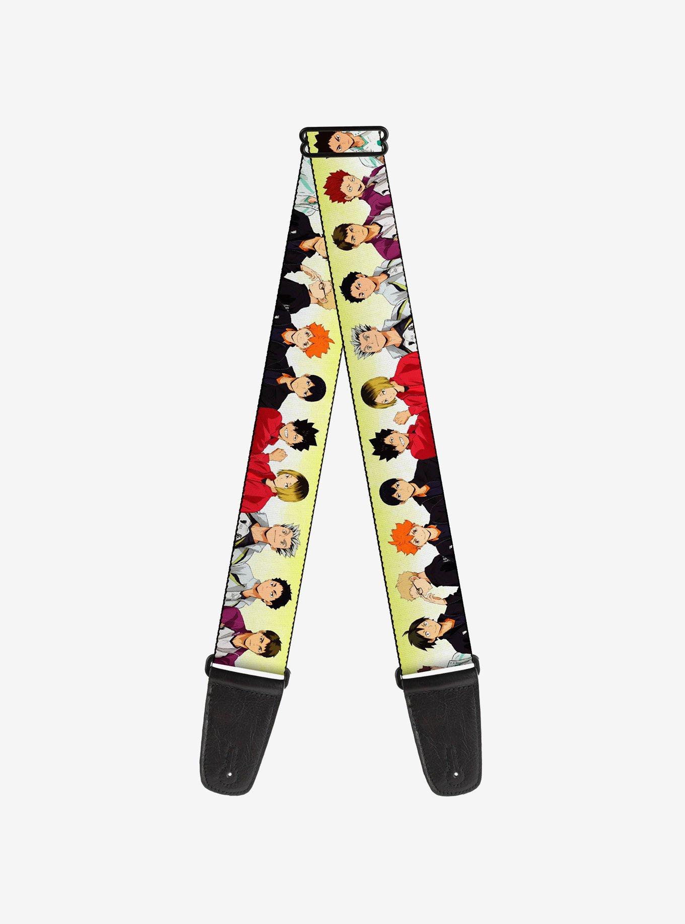 Haikyu!! Six Volleyball Team Player Pairs Line Up Guitar Strap, , hi-res