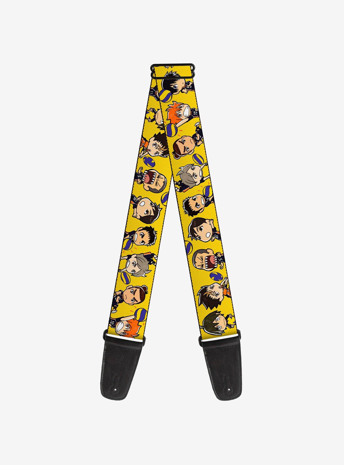 Haikyu!! Chibi Volleyball Player Warm Up Pose Guitar Strap, , hi-res