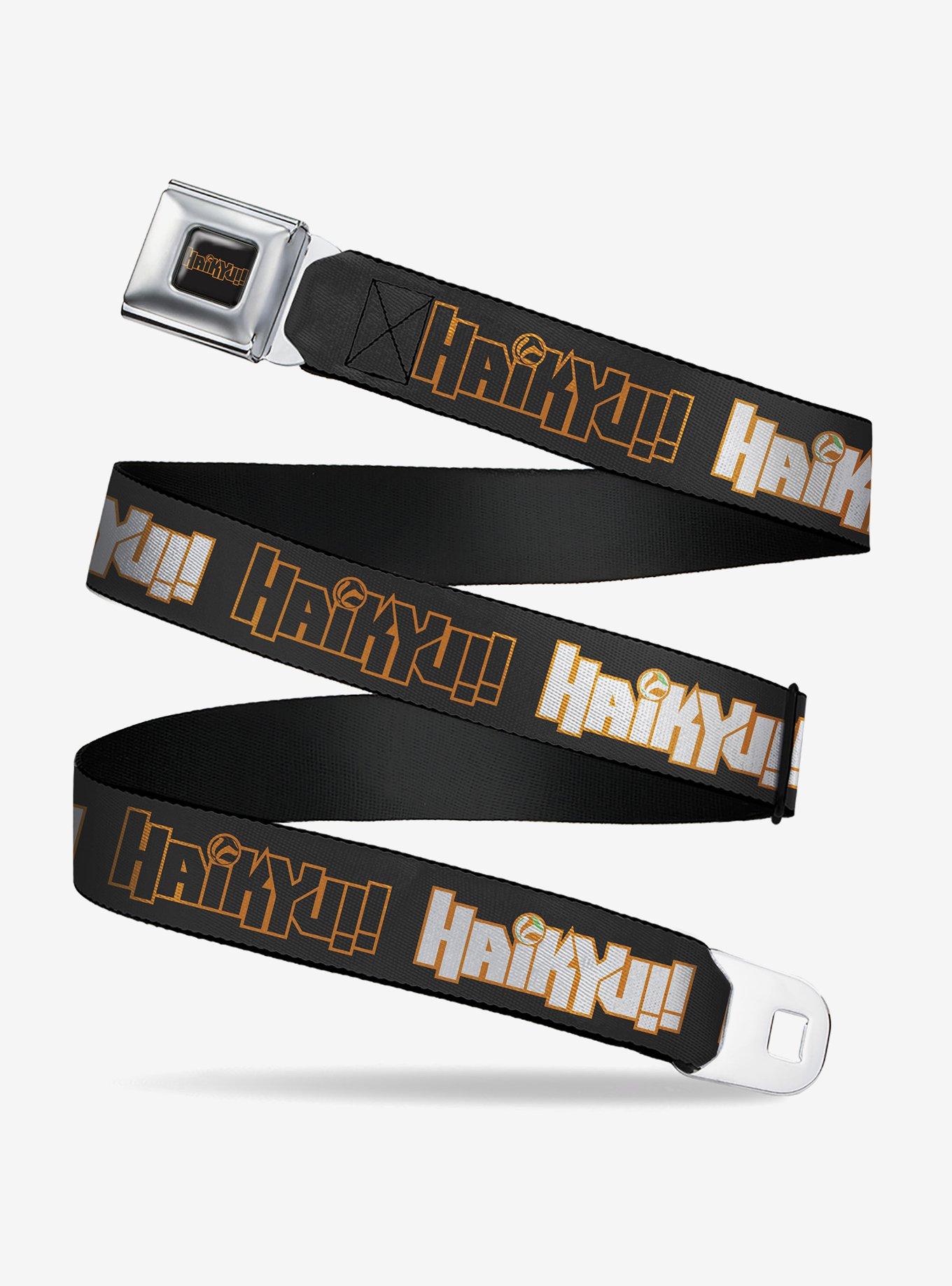 Haikyu!! Titles Black Seatbelt Buckle Belt, , hi-res