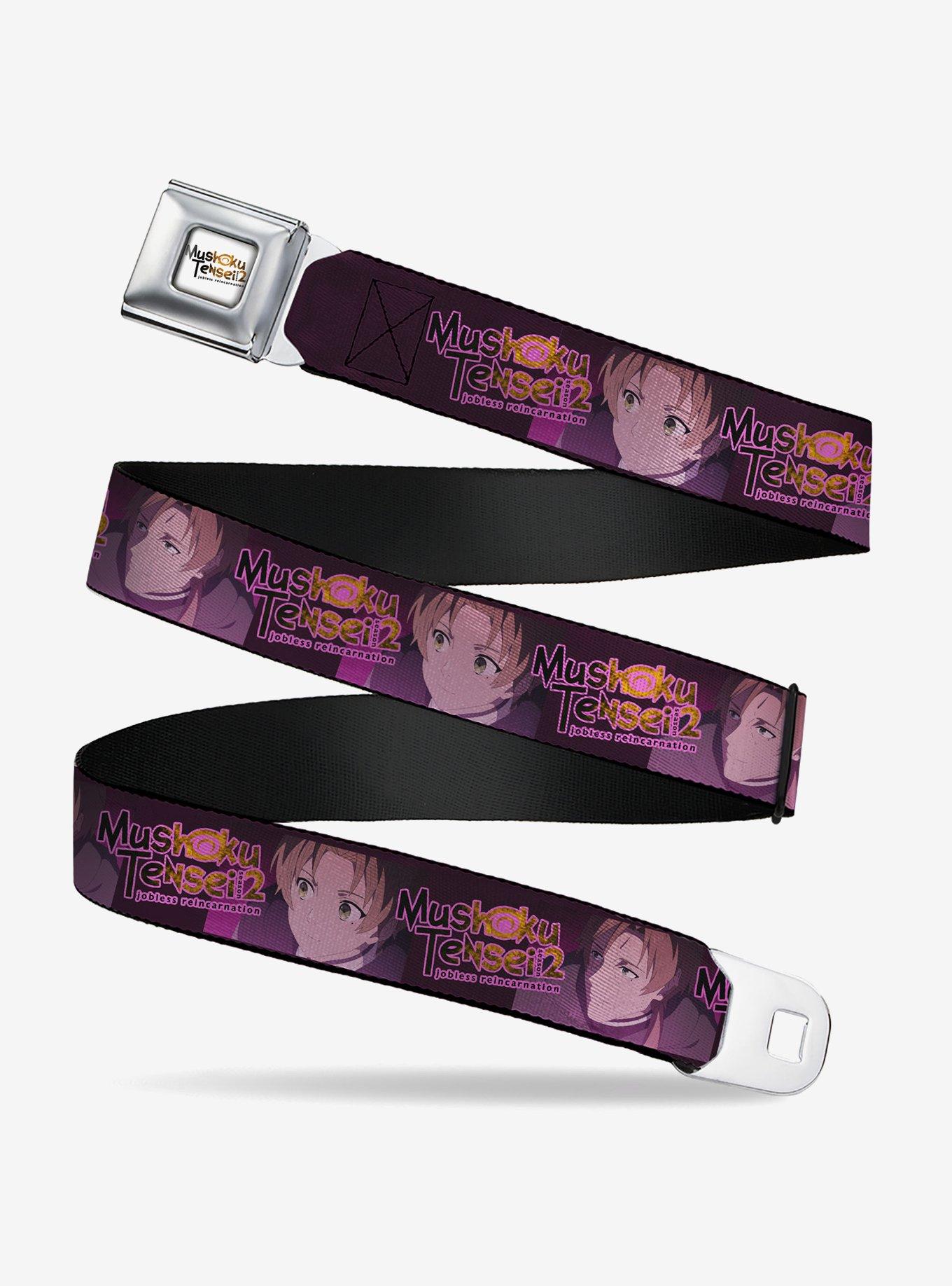 Mushoku Tensei Jobless Reincarnation Rudeus and Paul Pose and Title Seatbelt Buckle Belt, , hi-res