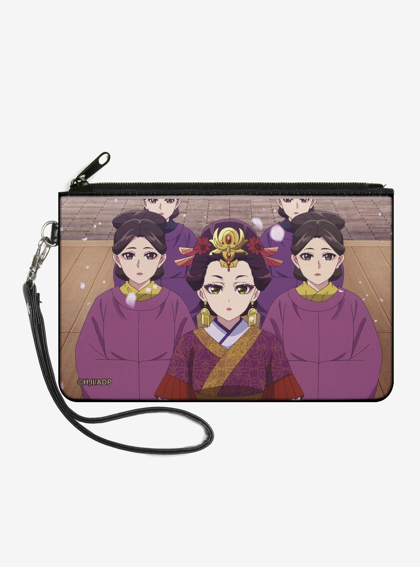 The Apothecary Diaries Loulan Ladies in Waiting Petals Scene Zip Clutch Wallet, , hi-res