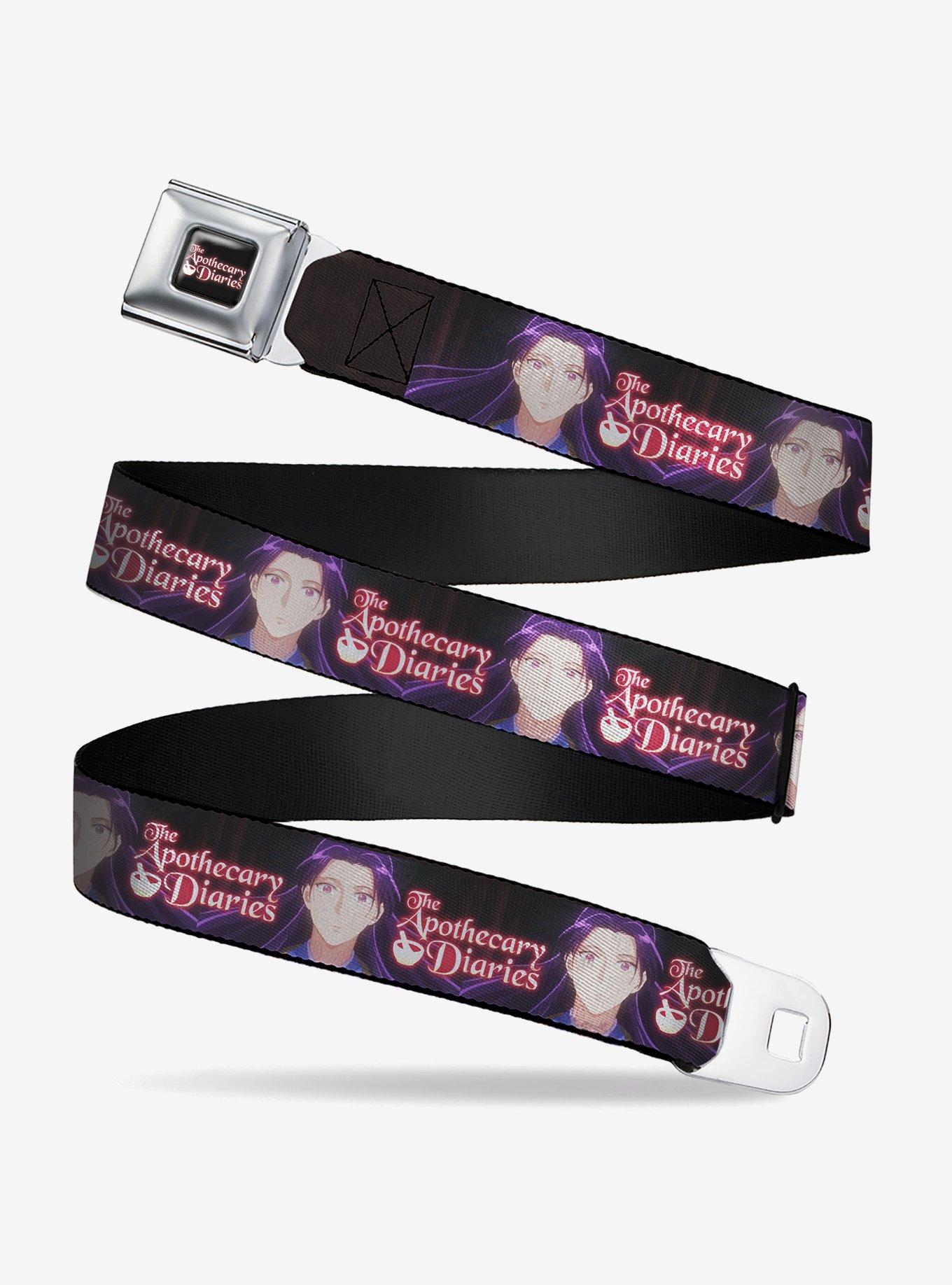The Apothecary Diaries Jinshi Pose and Title Black Seatbelt Buckle Belt, , hi-res