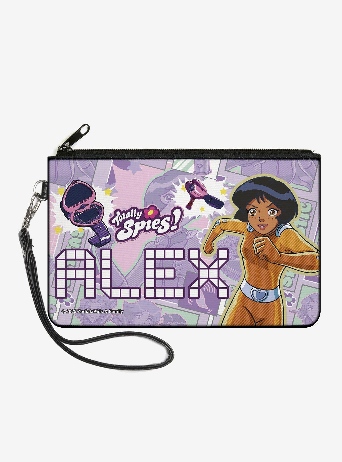 Totally Spies! Alex Action Pose and Icons Zip Clutch Wallet, , hi-res