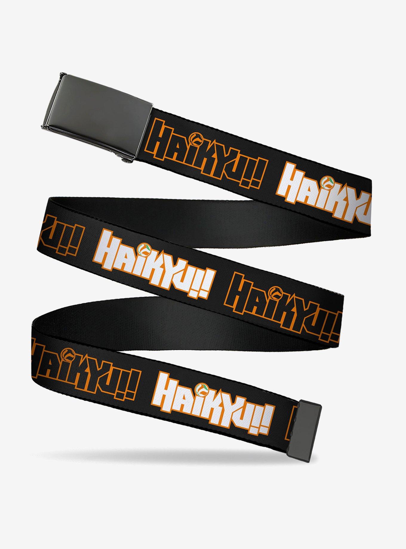 Haikyu!! Titles Black Clamp Buckle Belt, , hi-res