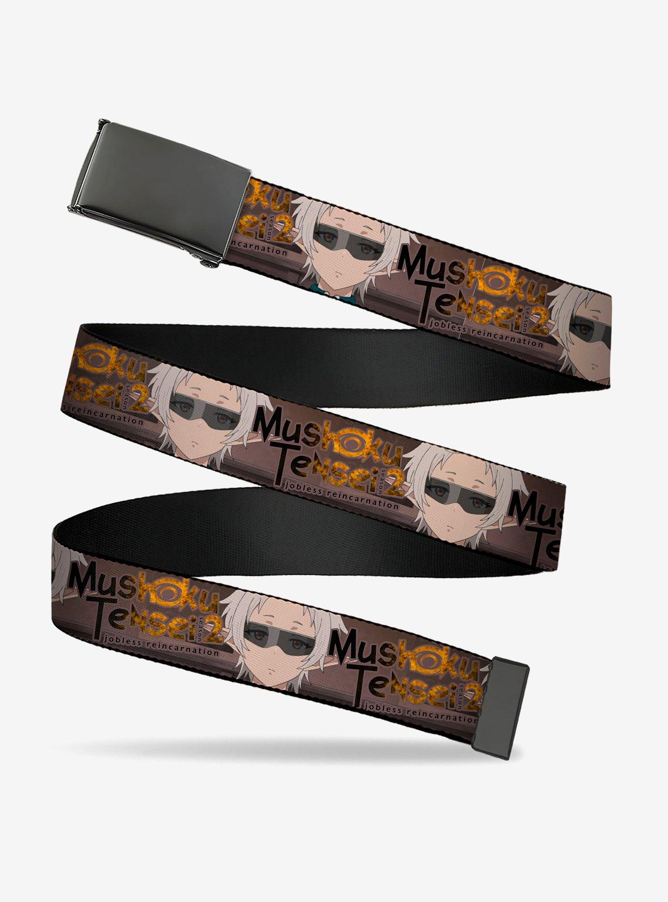 Mushoku Tensei Jobless Reincarnation Sylphiette Fitz Guard Pose and Logo Clamp Buckle Belt, , hi-res