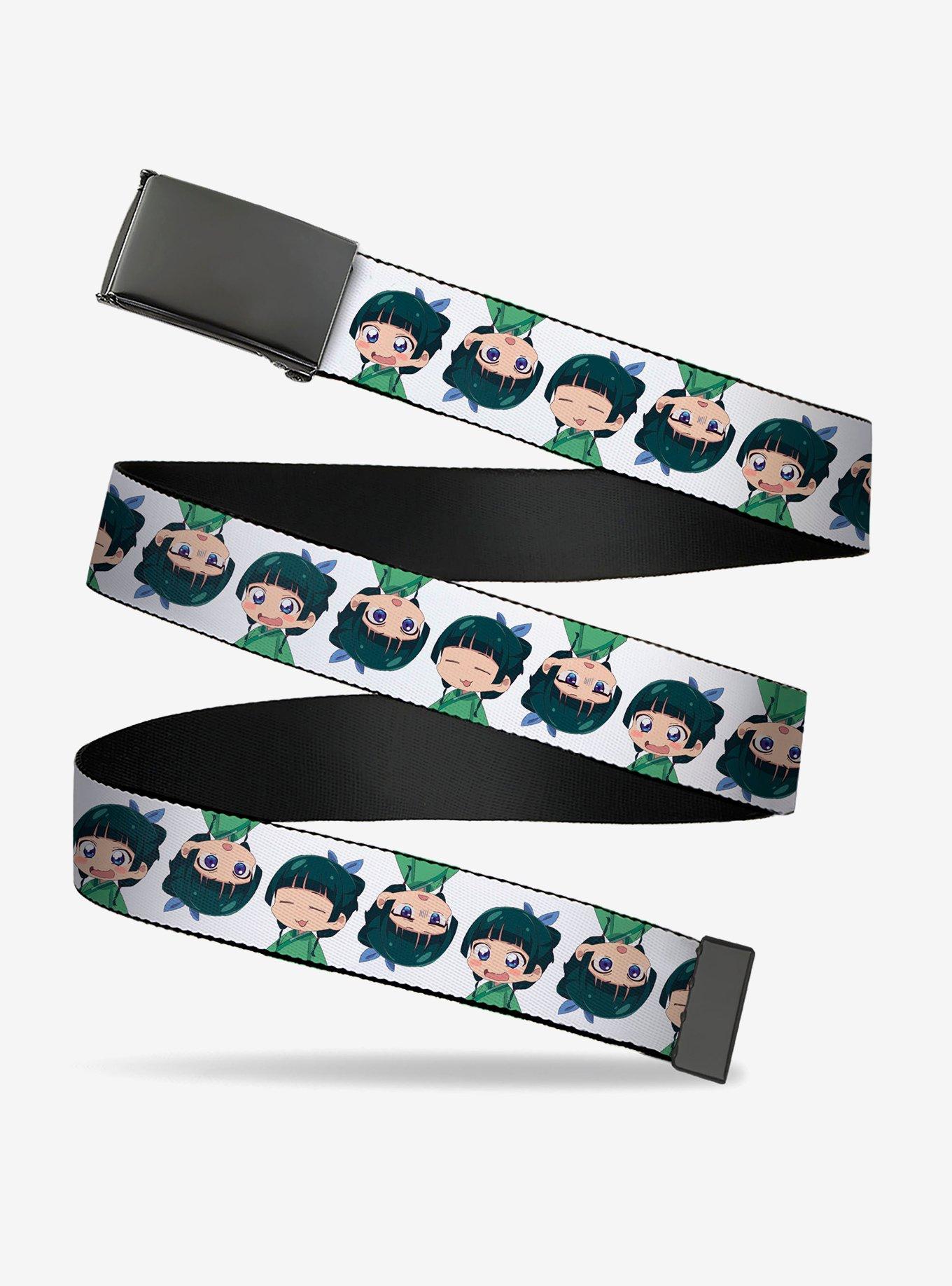 The Apothecary Diaries Chibi Maomao Expressions Flip White Clamp Buckle Belt, , hi-res