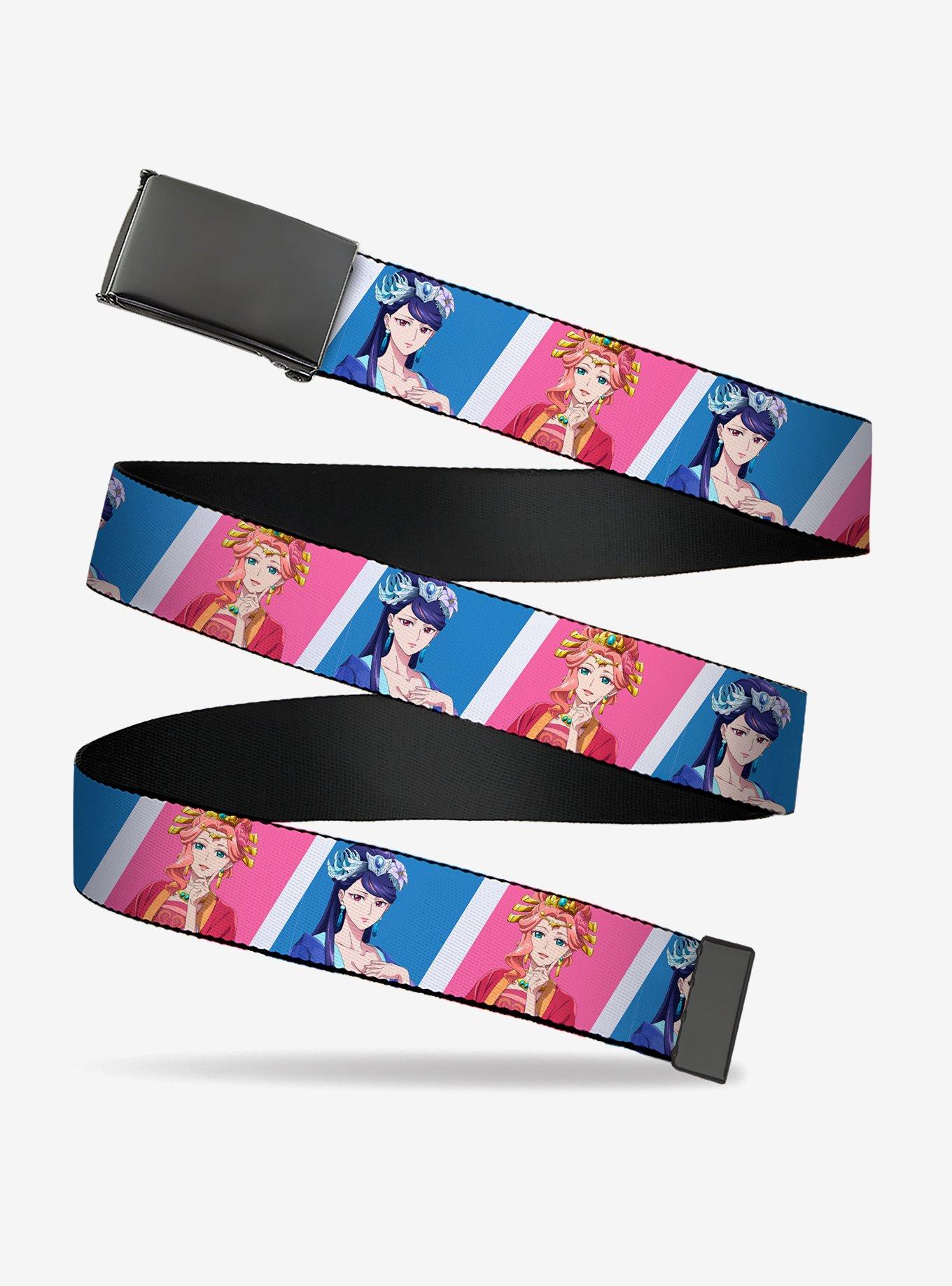 The Apothecary Diaries Gyokuyo and Lihua Blocks Pink Blue Clamp Buckle Belt, , hi-res