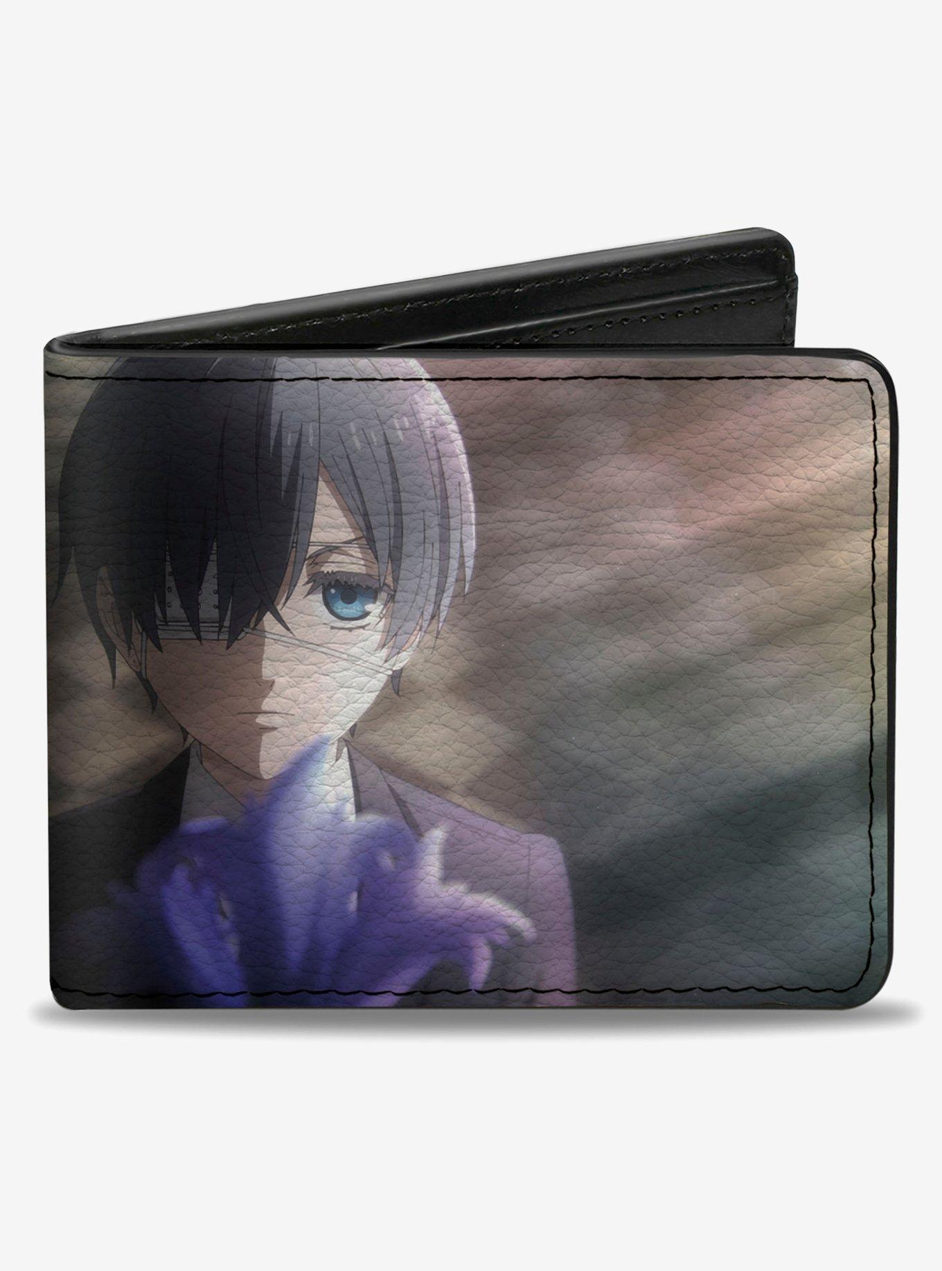 Black Butler Ciel Phantomhive Pose and Logo Bifold Wallet, , hi-res