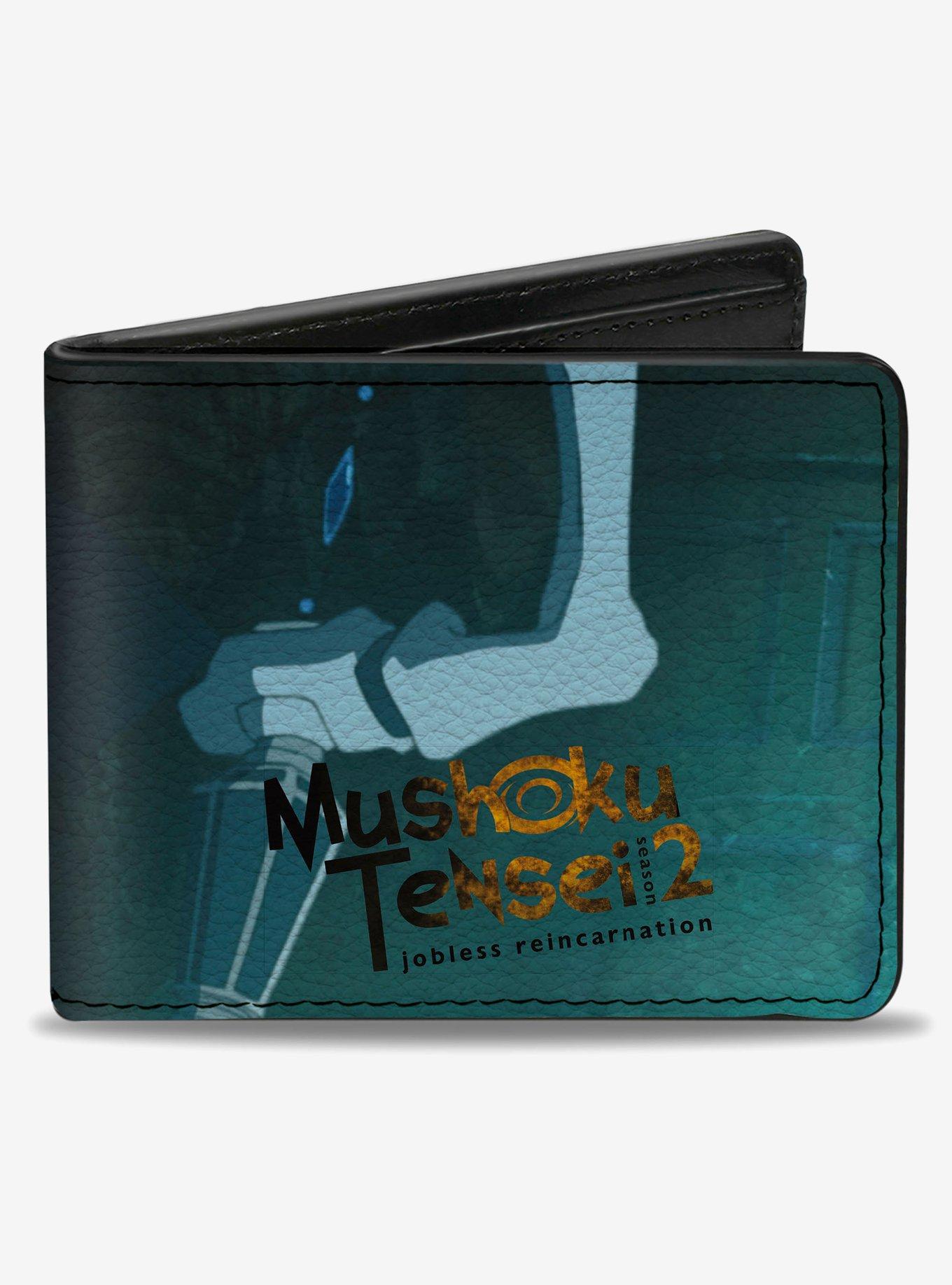 Mushoku Tensei Jobless Reincarnation Roxy Migurdia Staff Pose Blues Bifold Wallet, , hi-res