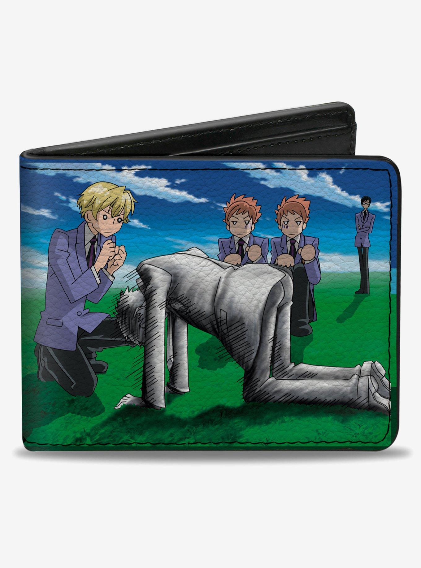Ouran High School Host Club Field Group Pose and Title Blues Bifold Wallet, , hi-res