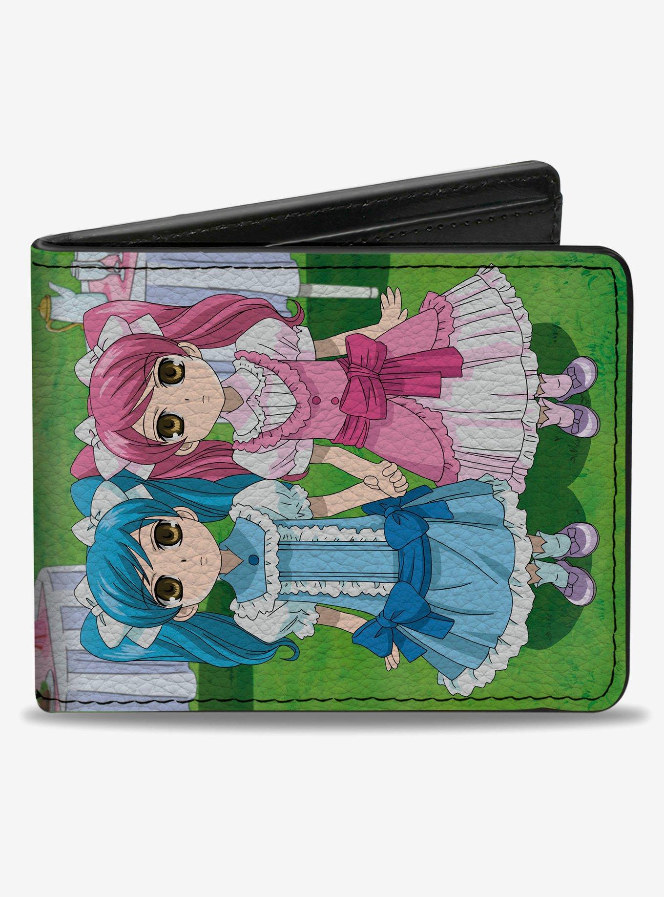 Ouran High School Host Club Little Girl Hitachiin Twins Pose and Logo Bifold Wallet, , hi-res