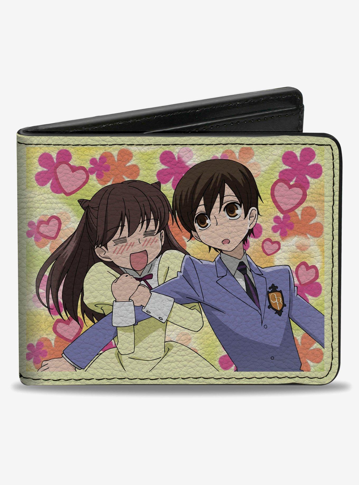 Ouran High School Host Club Haruhi and Tamaki Pose and Logo Bifold Wallet, , hi-res